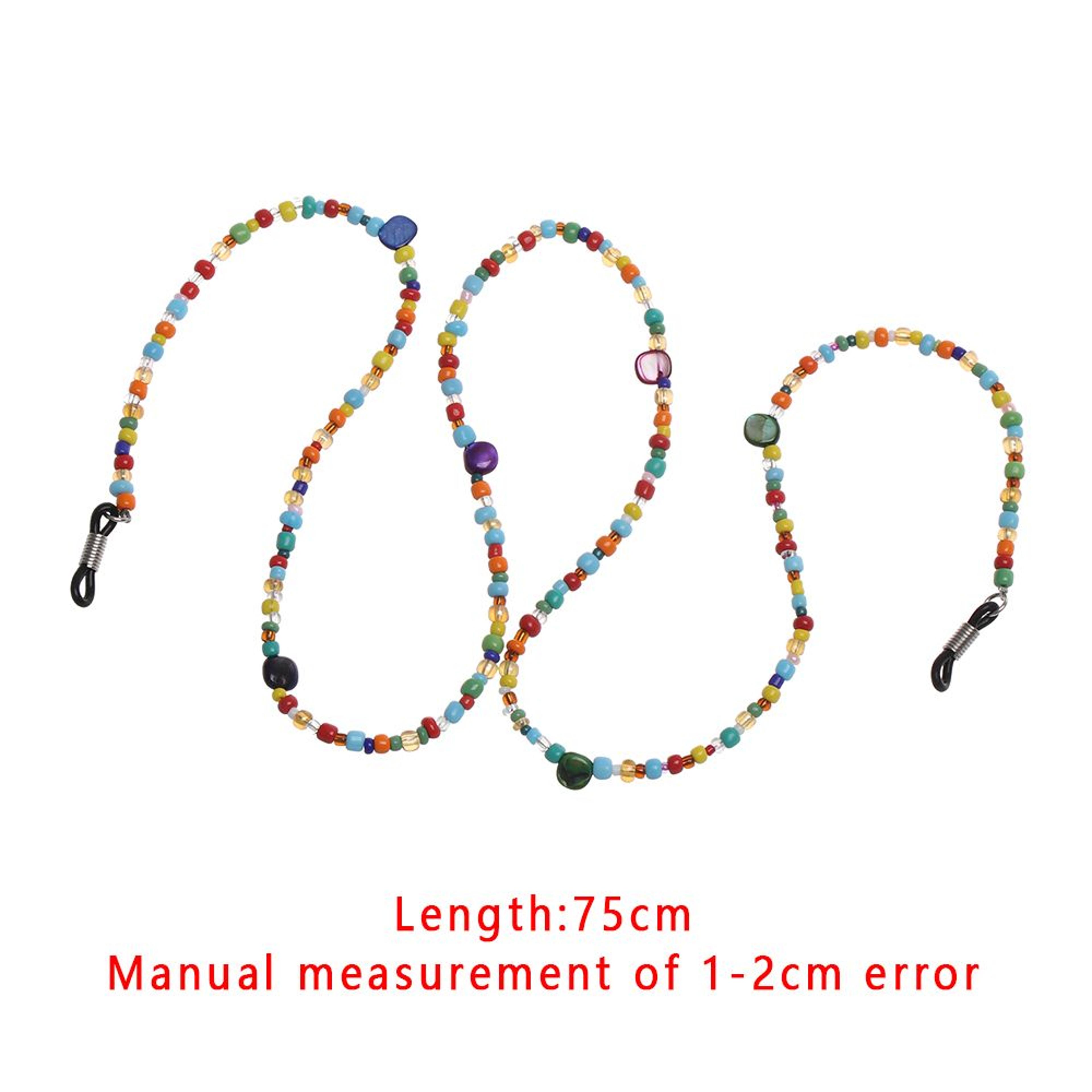 Retro Beaded Eyeglass Chain With Tassels Reading Glasses Holder 4