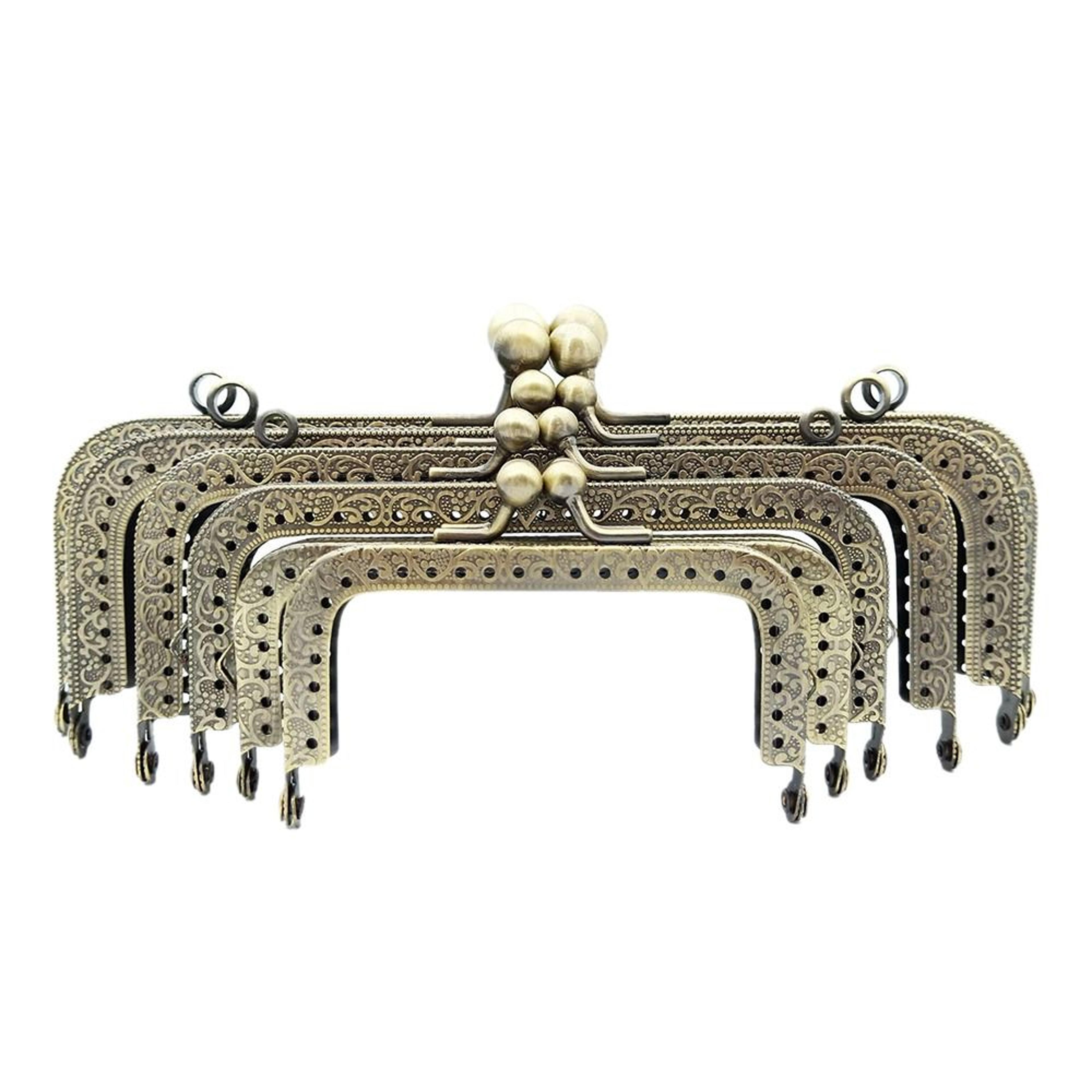 vintage metal purse frame kiss clasp for diy bag making