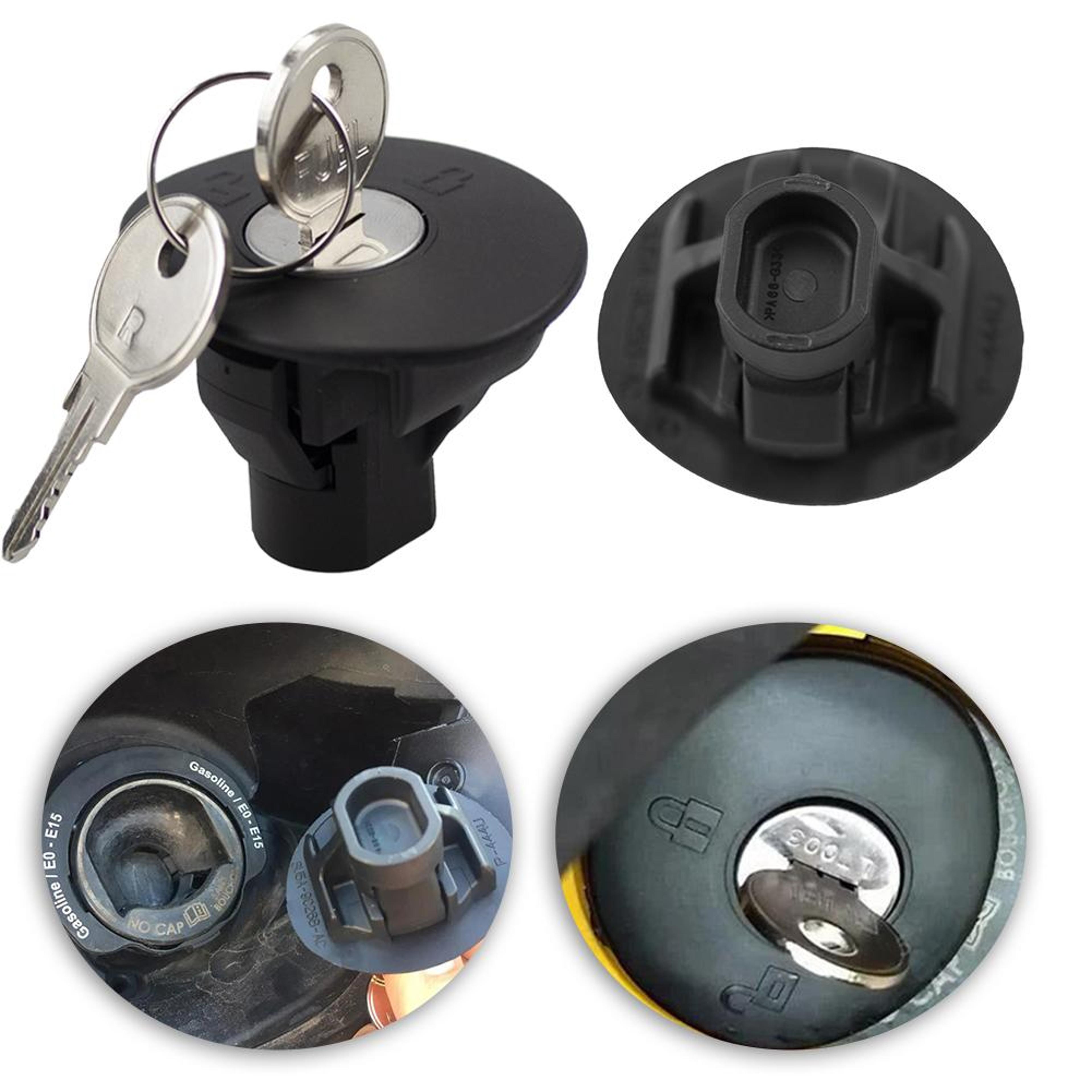 Locking Gas Cap Fuel Tank Plug With 2 Keys For Ford Lincoln Mercury Vehicles 3