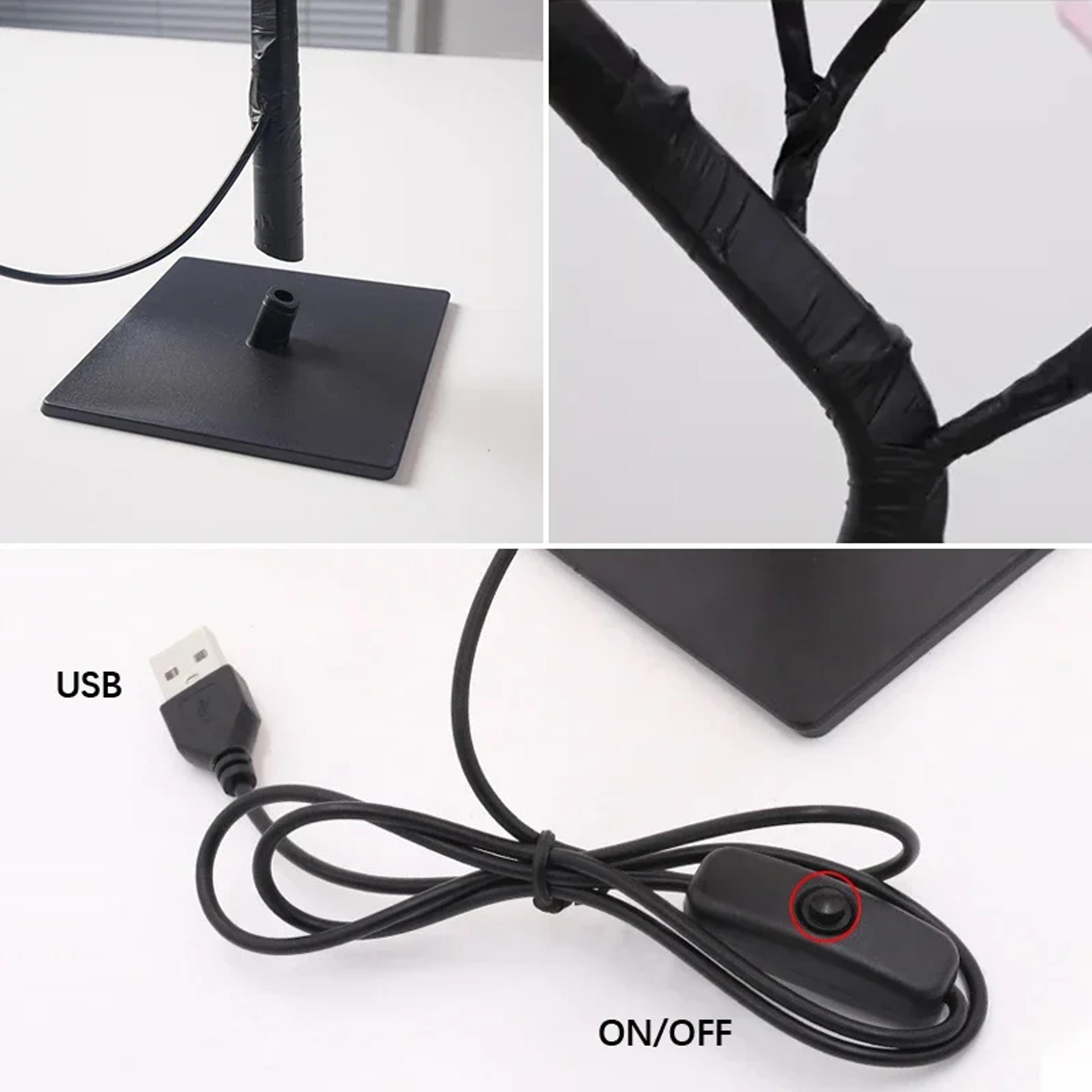 Romantic LED Rose Tree Lamp USB Night Light For Bedroom And Wedding Decor 1