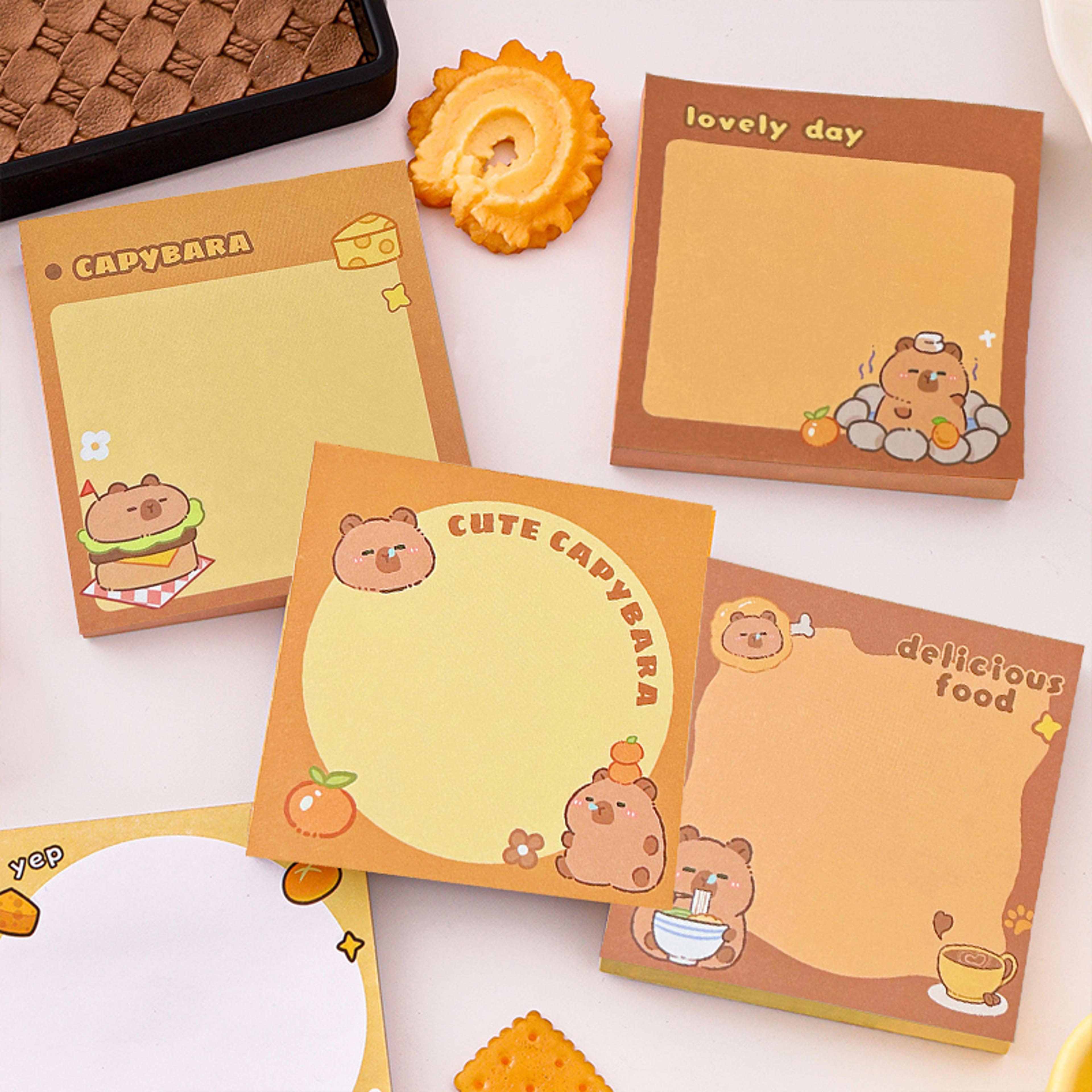 Cute Capybara Memo Pads For School Journaling Office Notes And Gifts 6