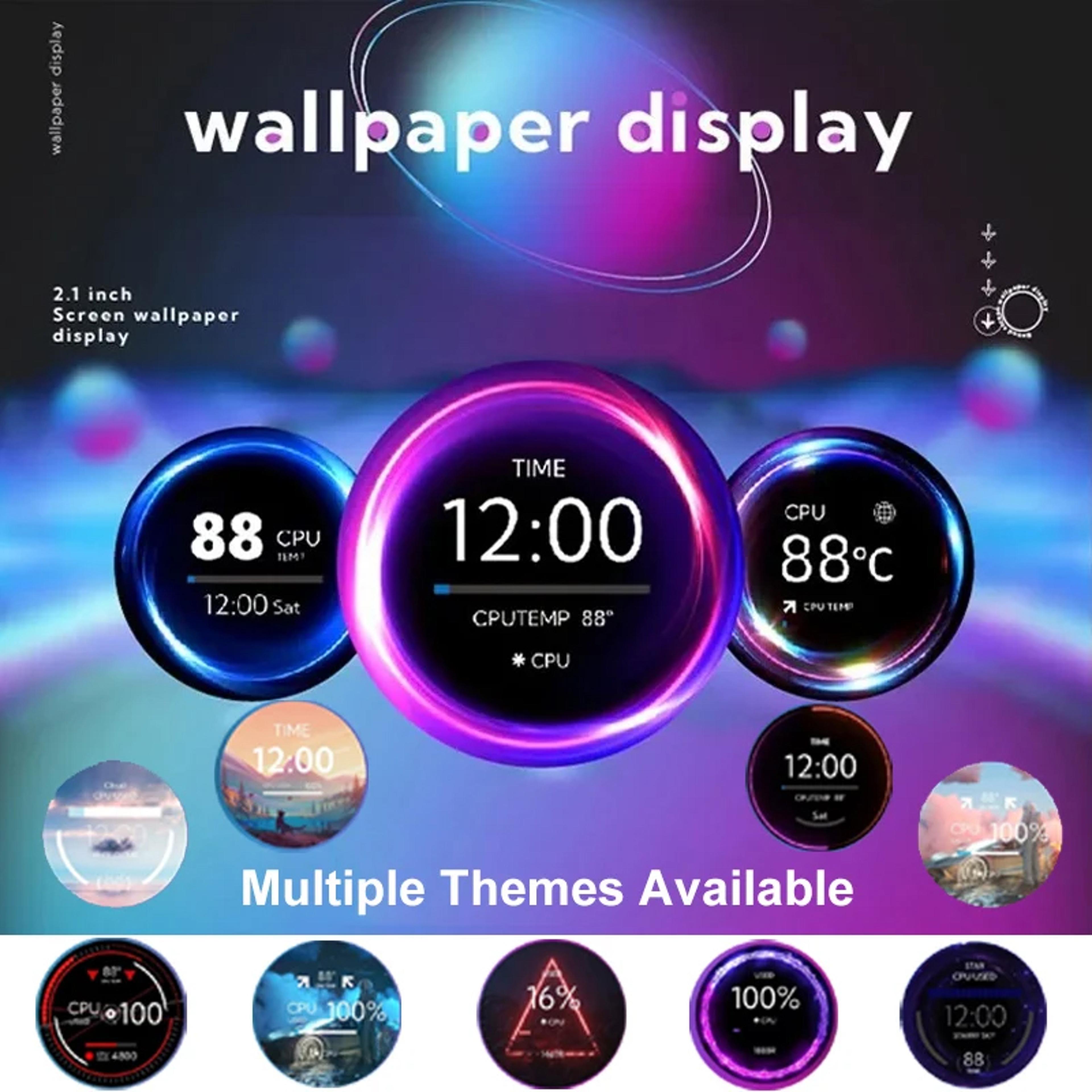 Round IPS PC Hardware Monitor 480x480 USB CPU GPU Monitoring Display 2