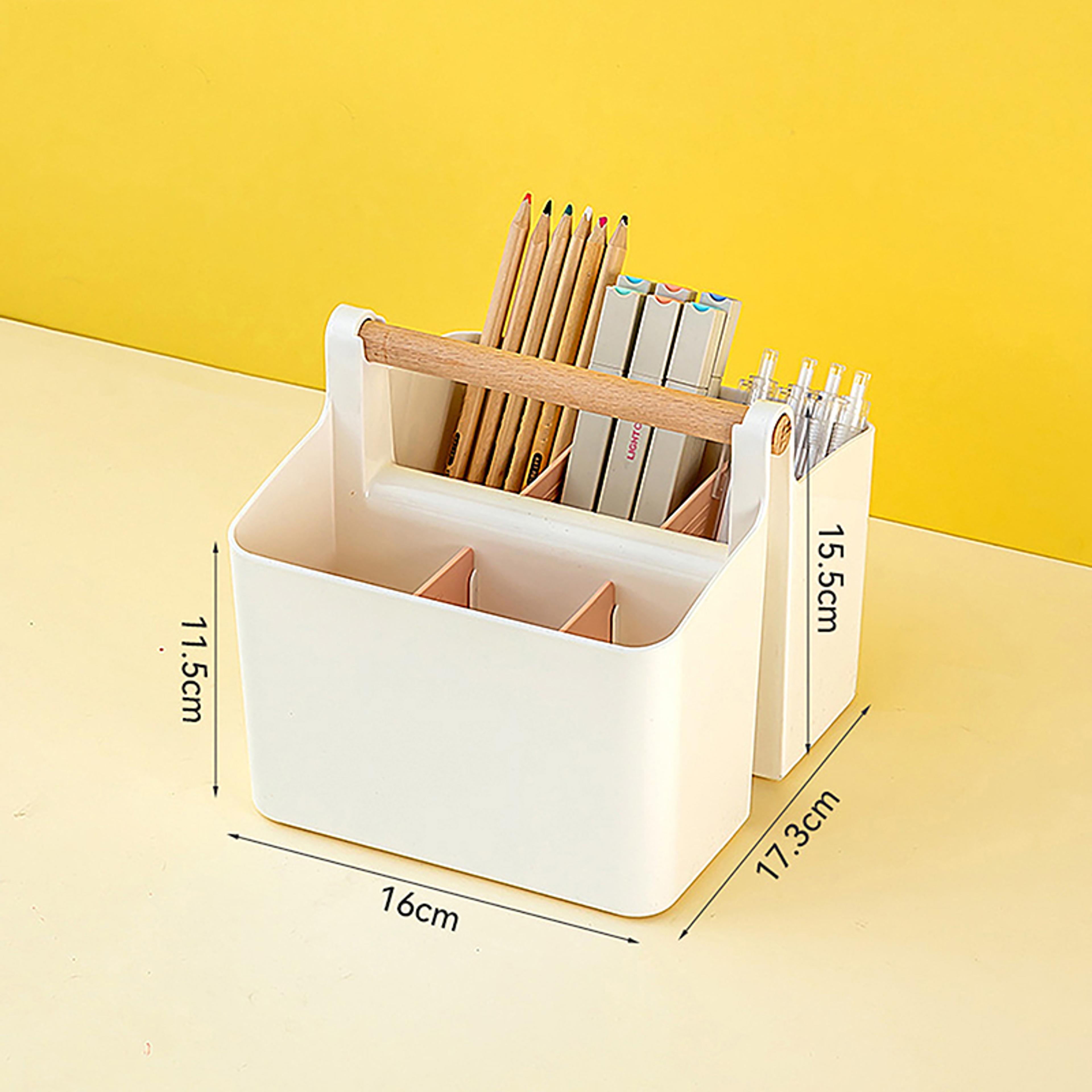 Multifunctional Desktop Organizer Large Capacity Pen Holder And Stationery Storage Box 6