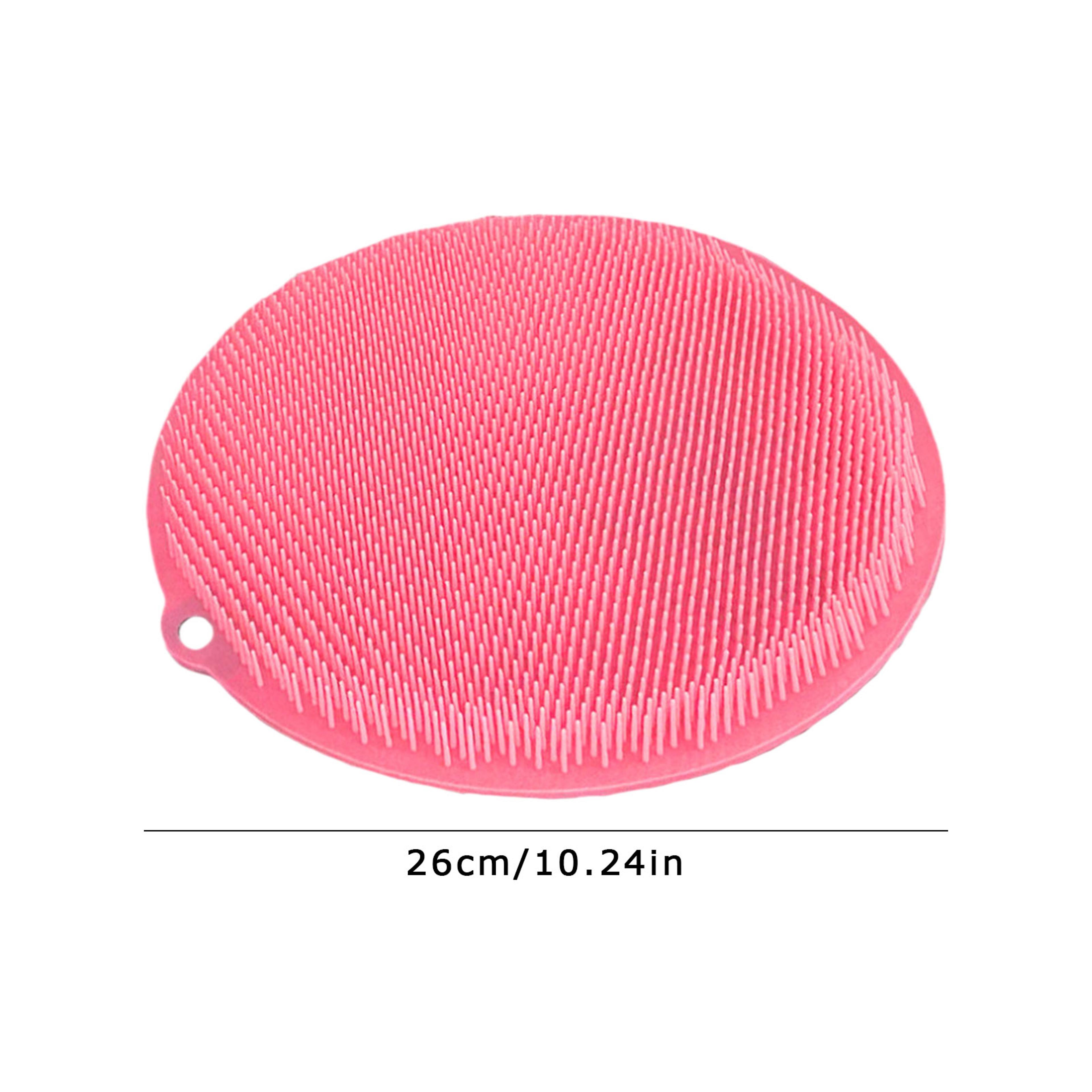 Silicone Shower Foot Scrubber Mat With Suction Cups And Back Massage Pad 7