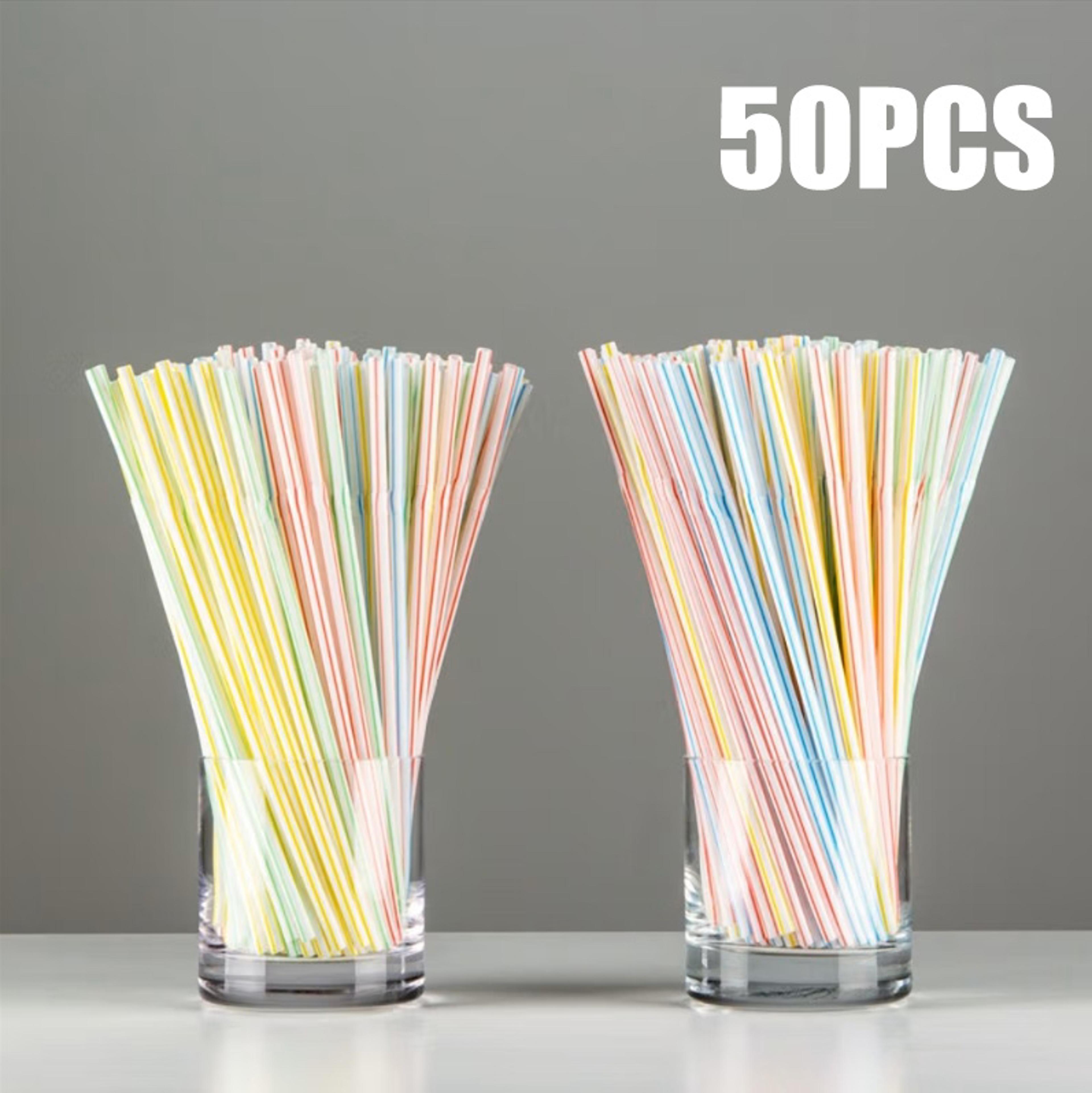 Multicolor Fluorescent Bendable Drinking Straws For Parties Weddings And Beverages 20