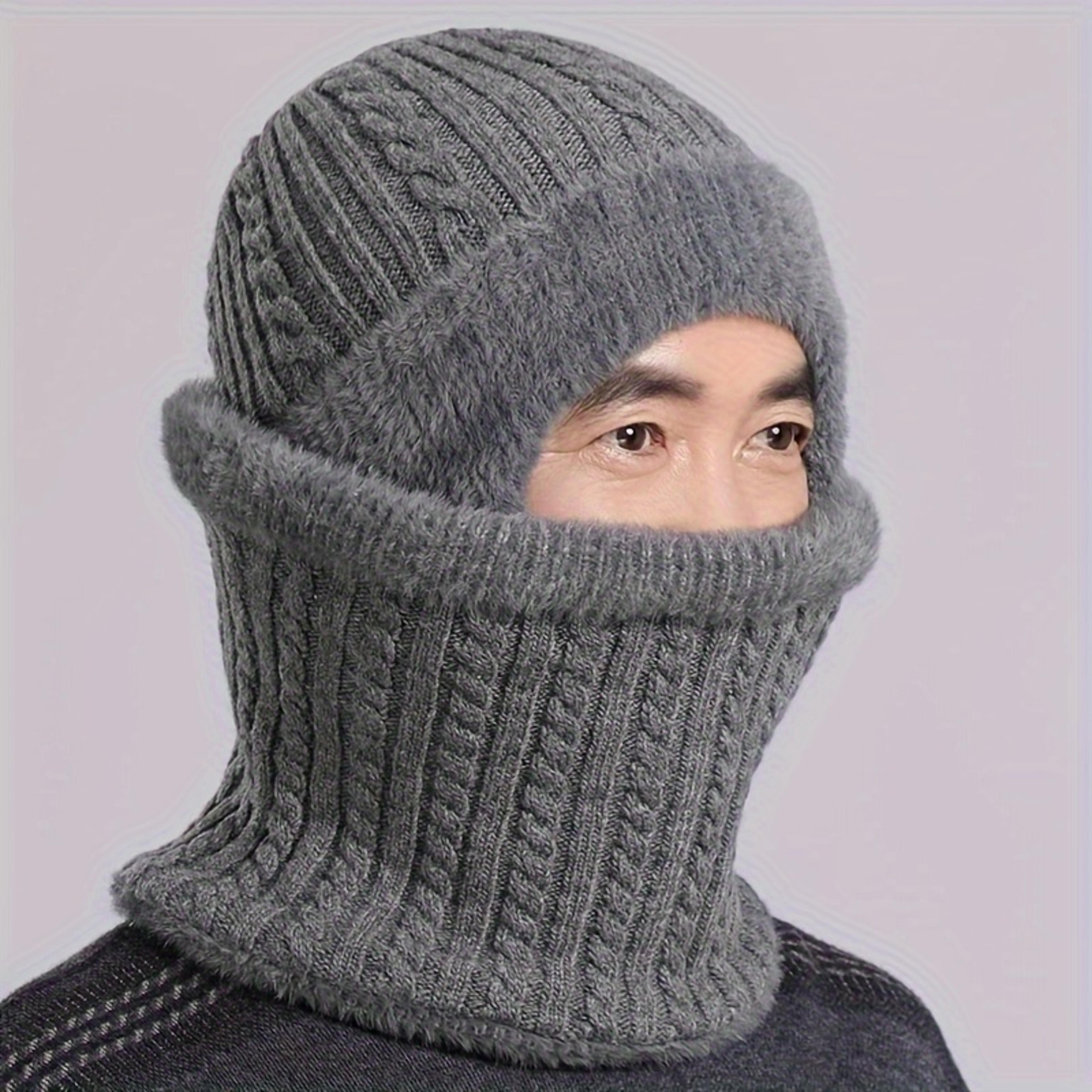 Warm Knitted Hat And Scarf Set For Men And Women With Ear Protection 4