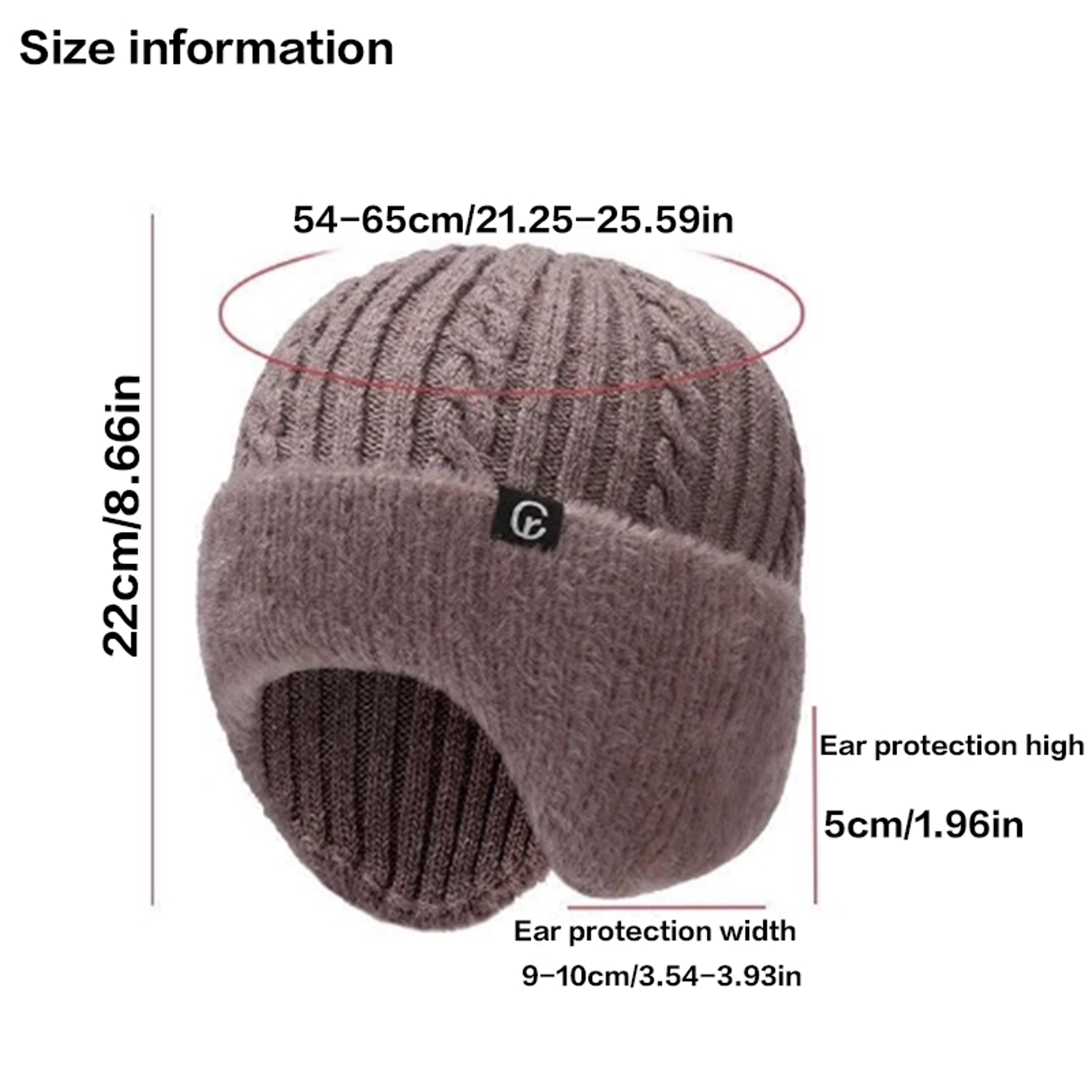 Warm Knitted Hat And Scarf Set For Men And Women With Ear Protection 5