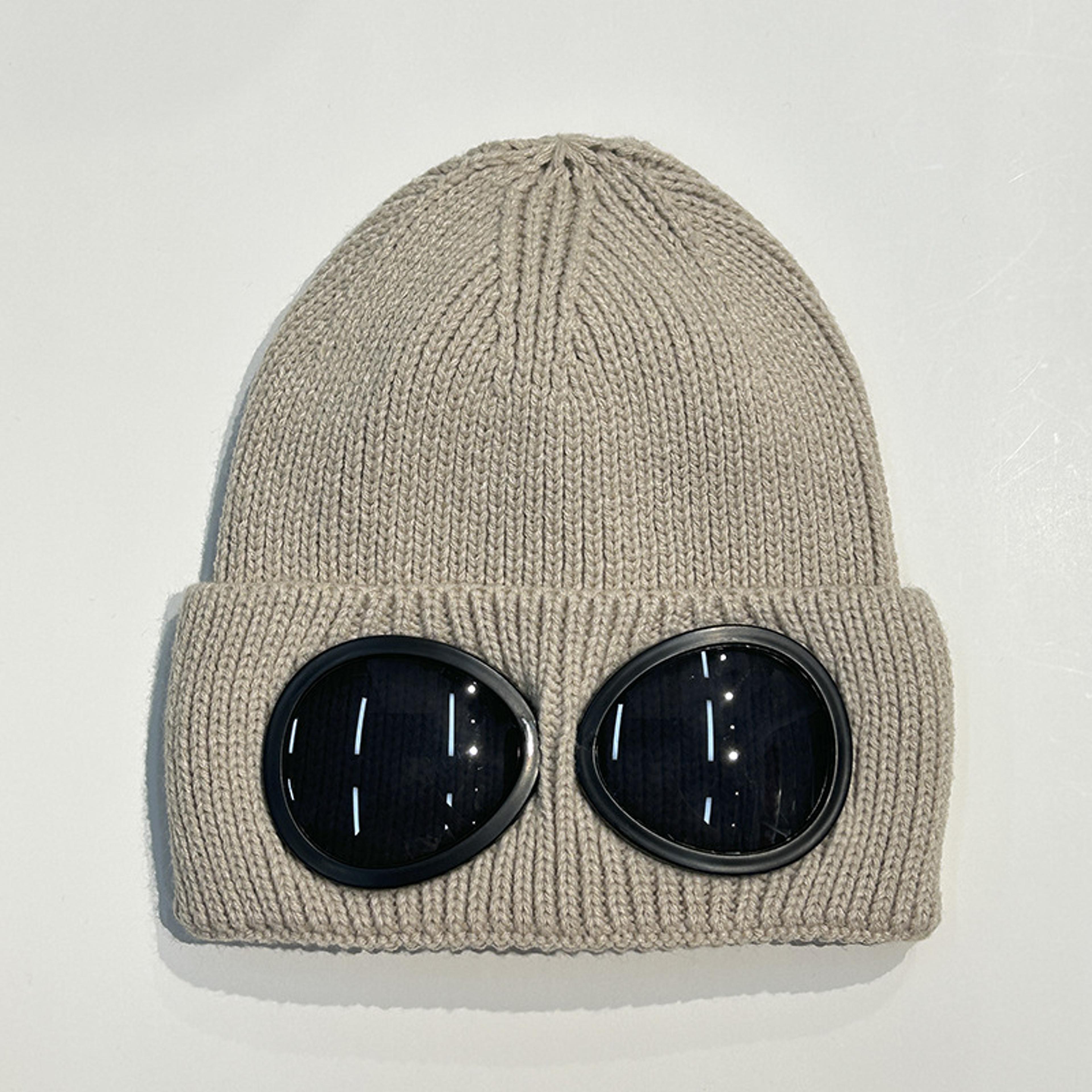 Winter Warm Knitted Beanie With Glasses Windproof Unisex Ear Protection Hat 7