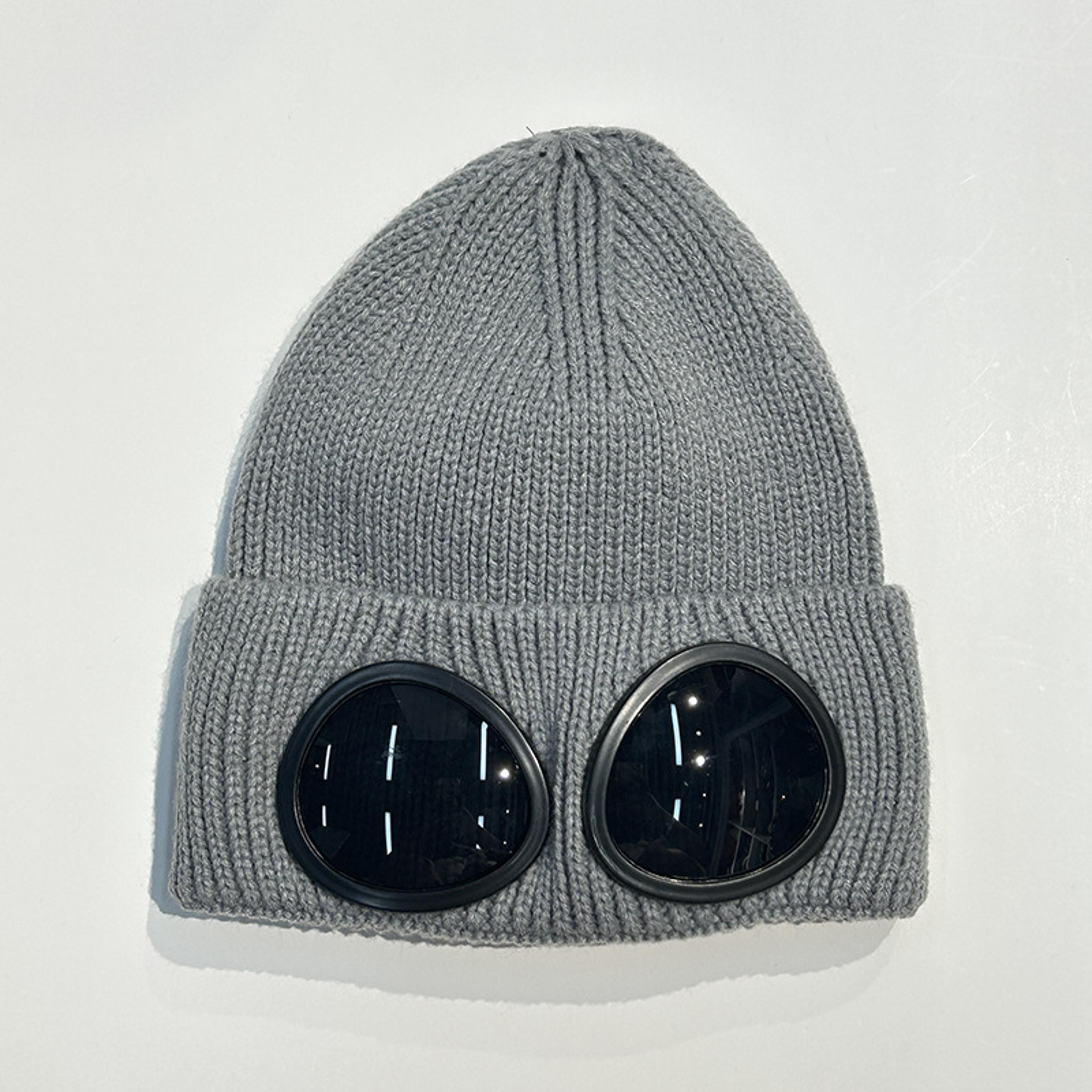 Winter Warm Knitted Beanie With Glasses Windproof Unisex Ear Protection Hat 11