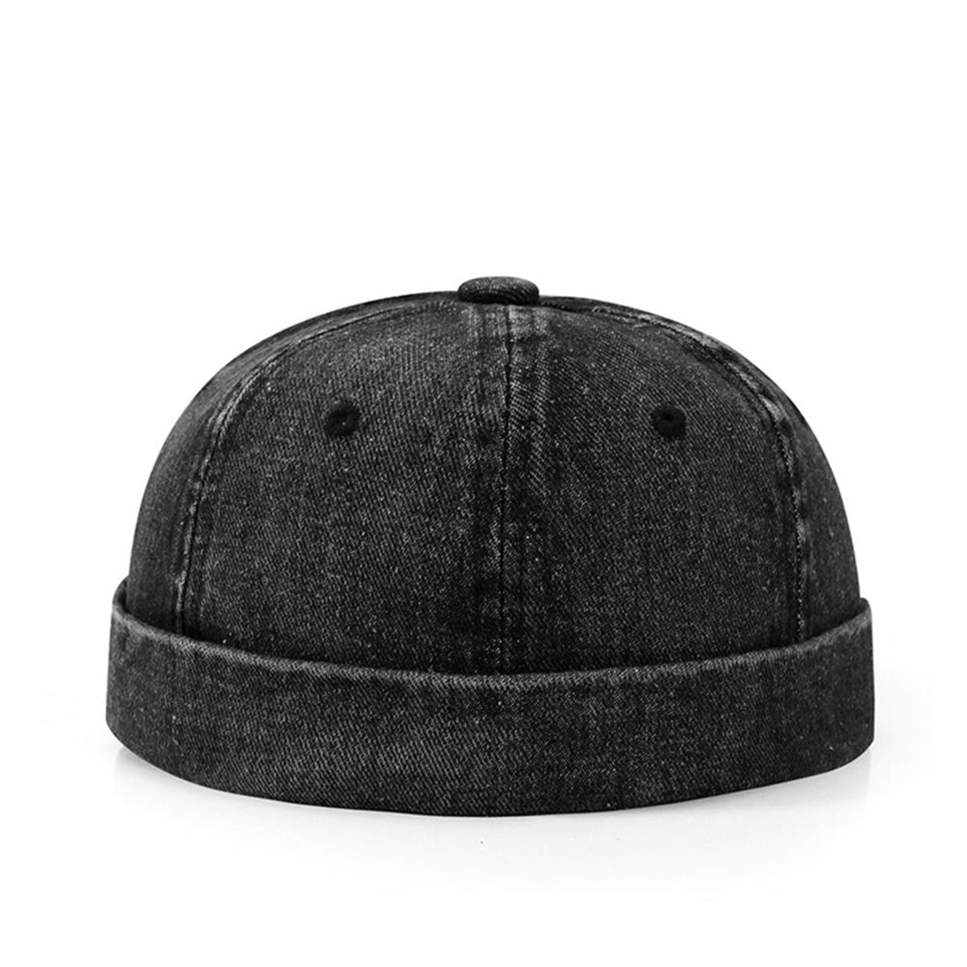 Adjustable Denim Docker Cap Brimless Sailor Hat For Men And Women 9