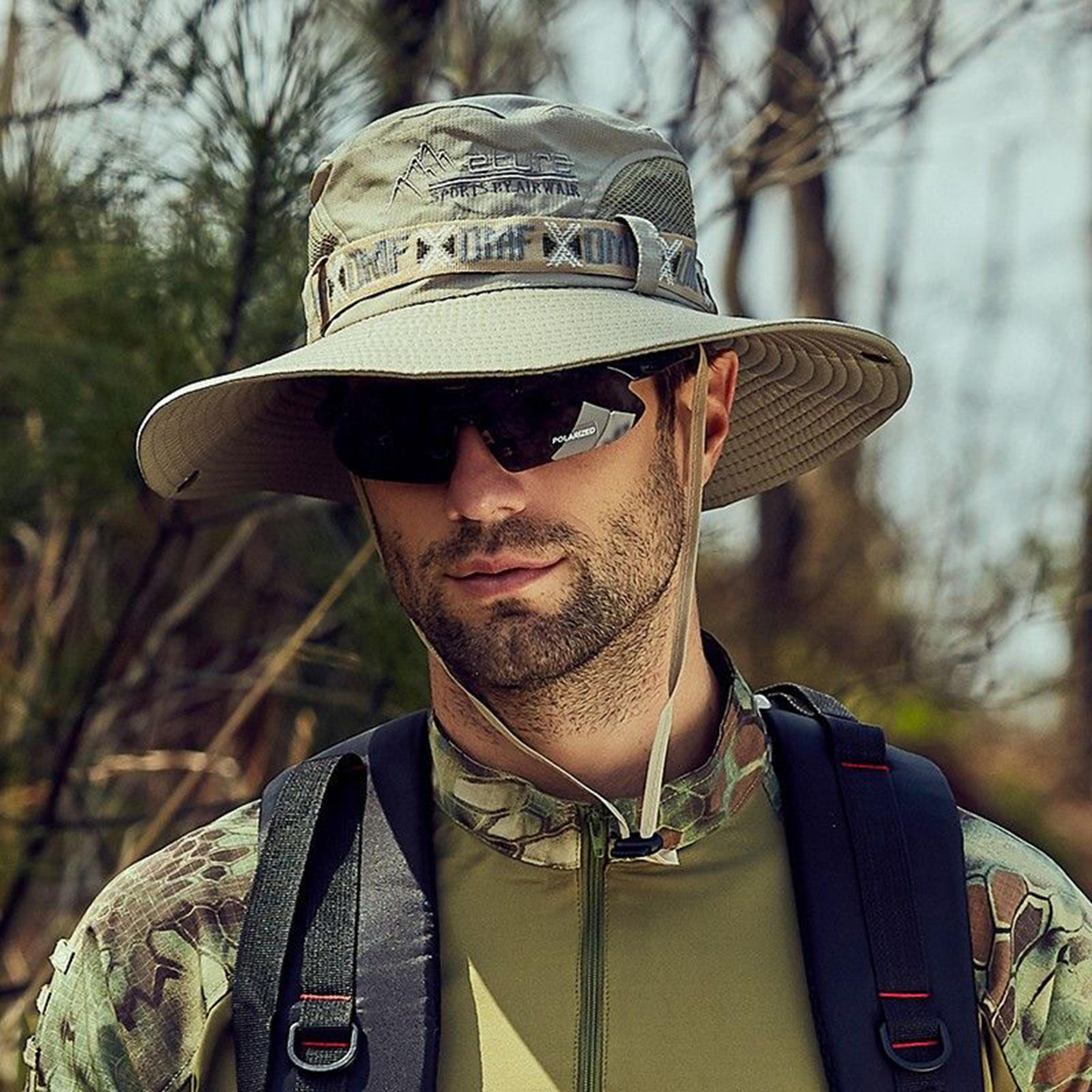 Wide Brim Fishing Hat For Men Outdoor Sun Hat For Travel Hiking And Camping 5