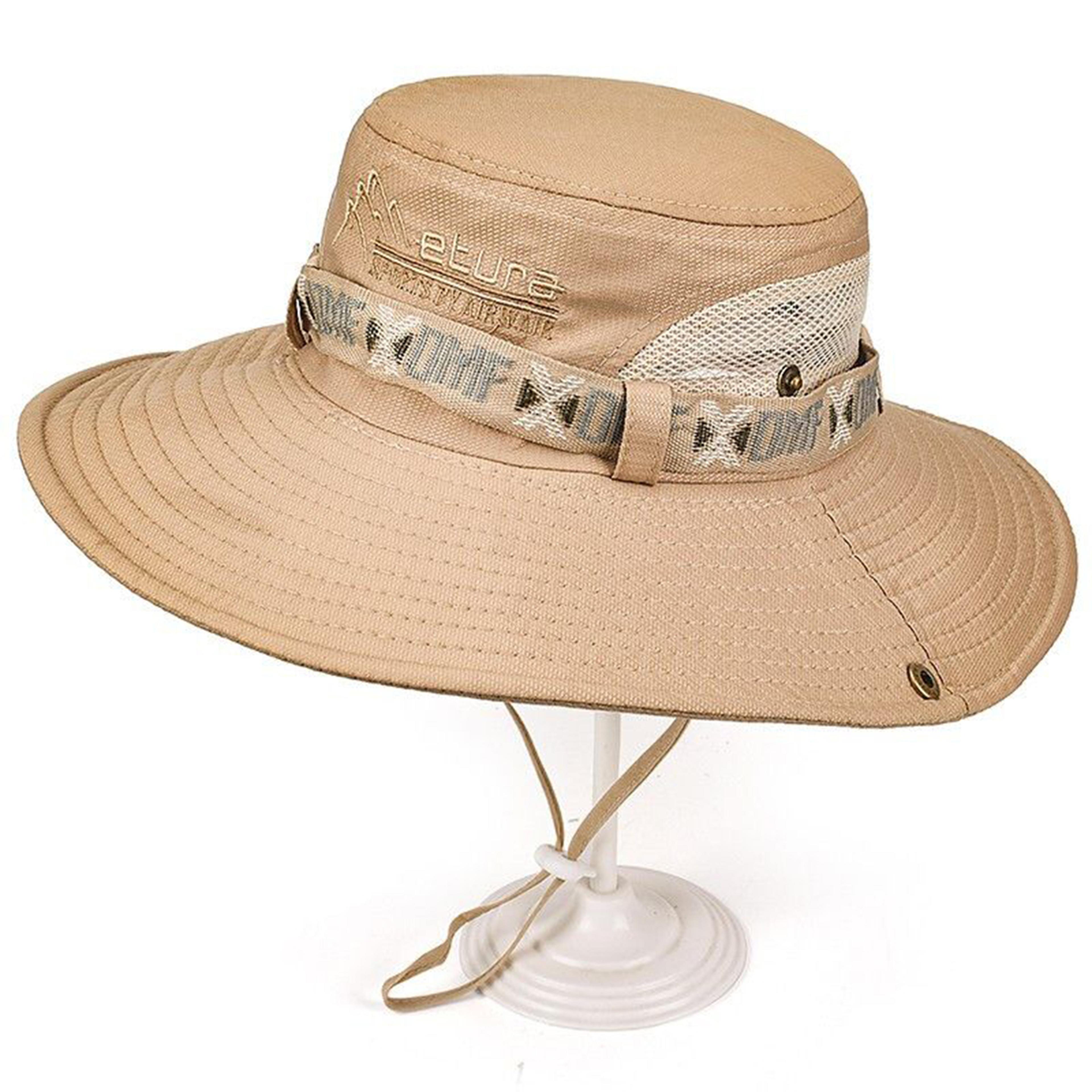 Wide Brim Fishing Hat For Men Outdoor Sun Hat For Travel Hiking And Camping 7