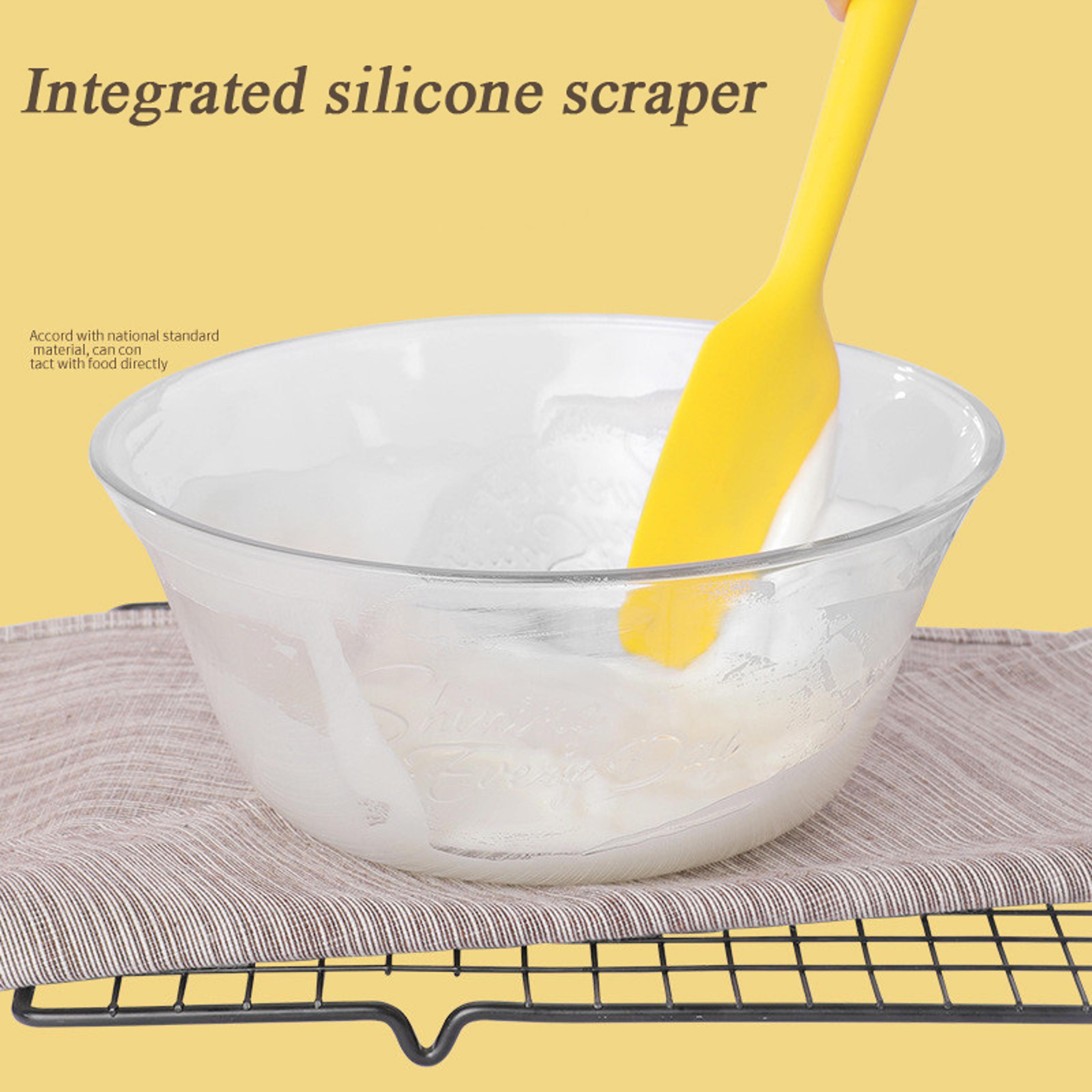 2 Piece Silicone Spatula Set Heat Resistant Cream Scrapers For Baking And Mixing 3