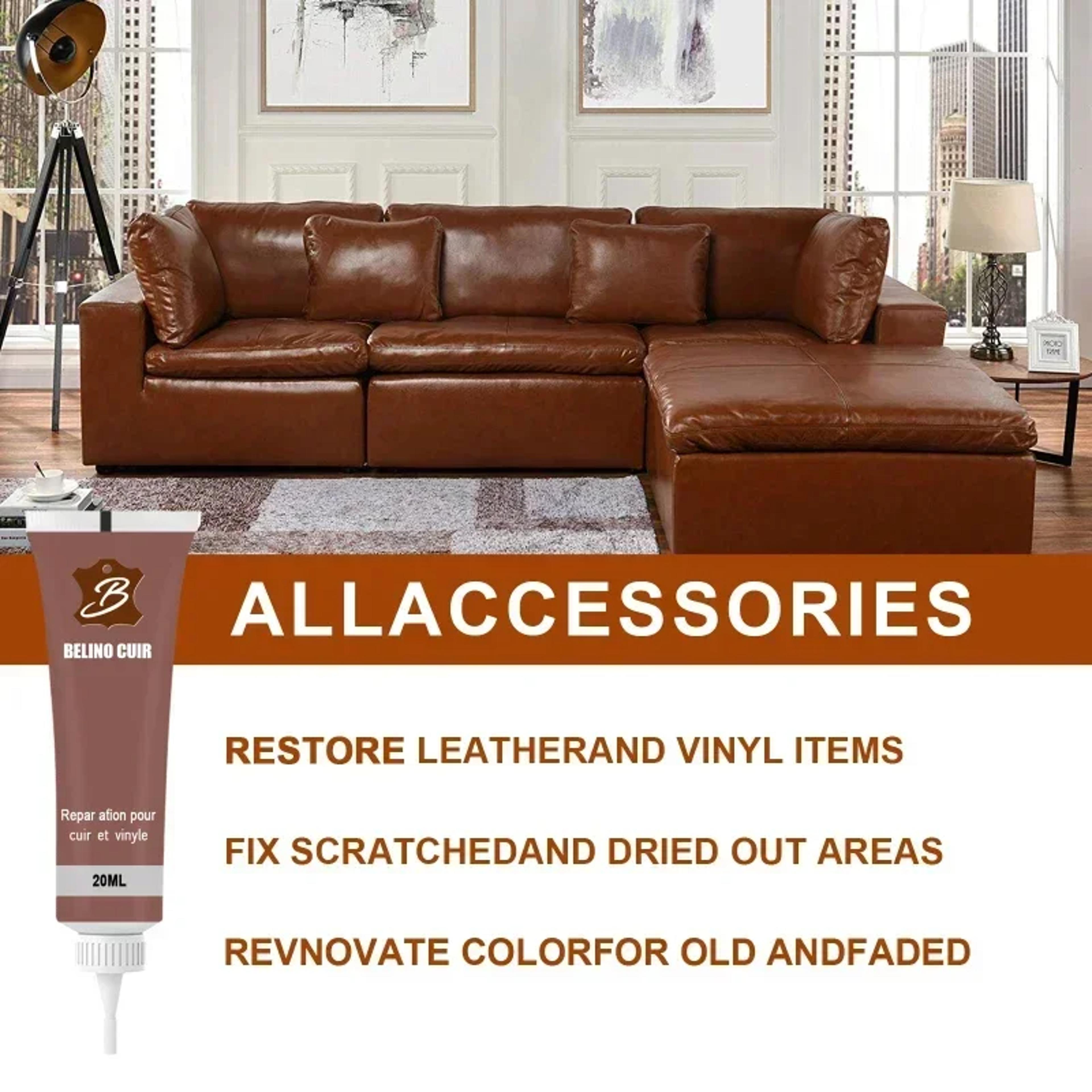 20ml Leather Repair Gel For Car Seats Sofas Shoes And Vinyl 3