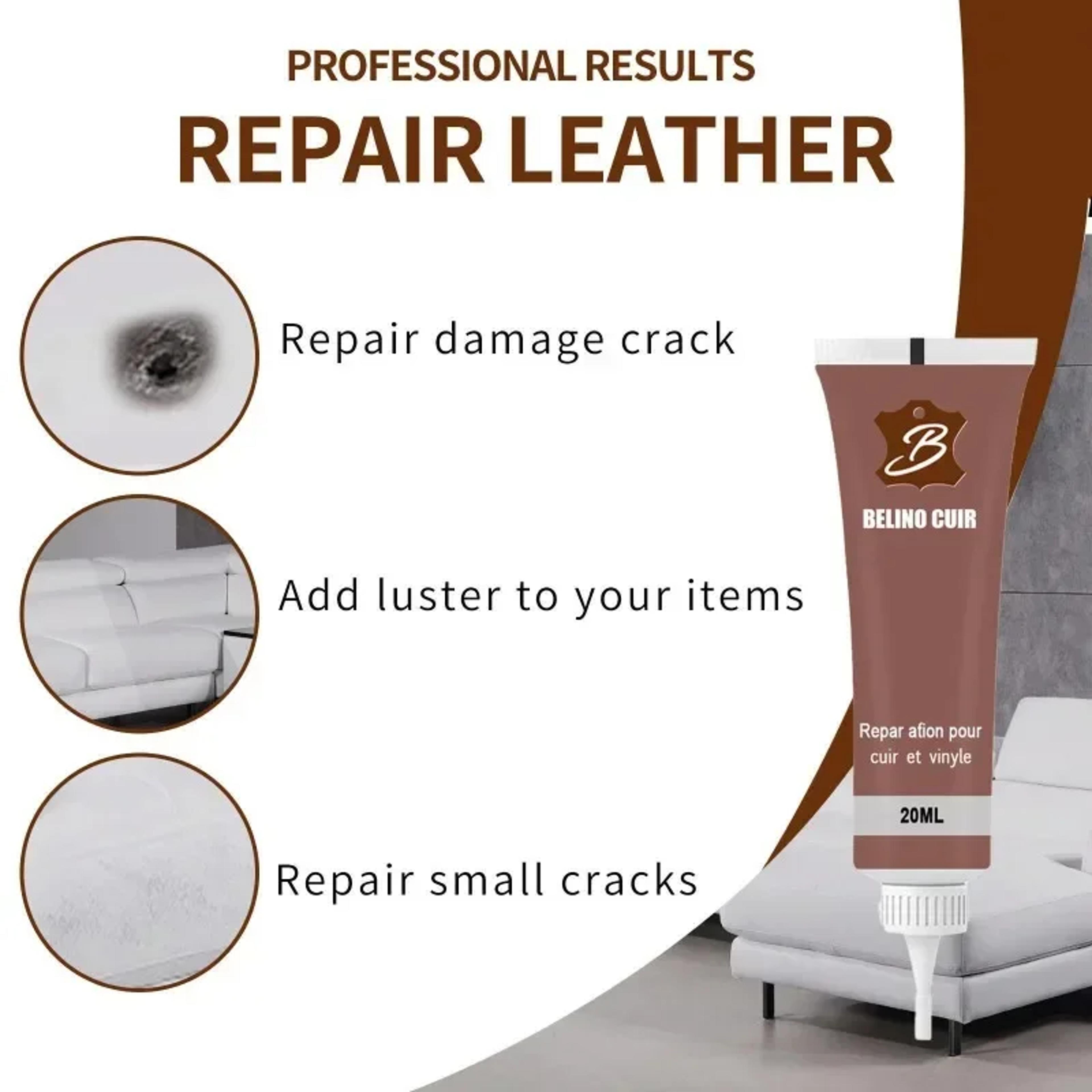 20ml Leather Repair Gel For Car Seats Sofas Shoes And Vinyl 6