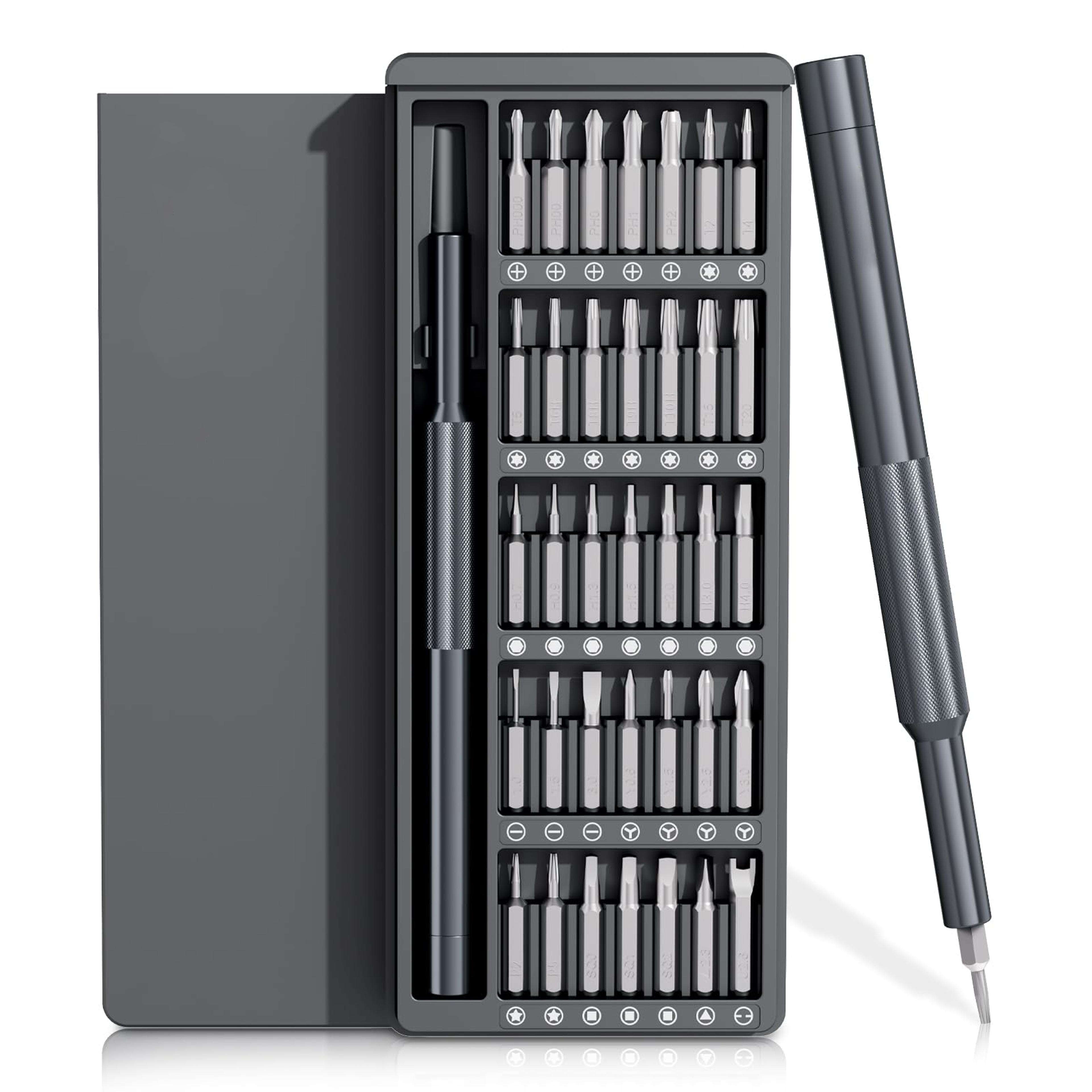 36 in 1 precision screwdriver set magnetic electronics repair kit with s2 steel bits