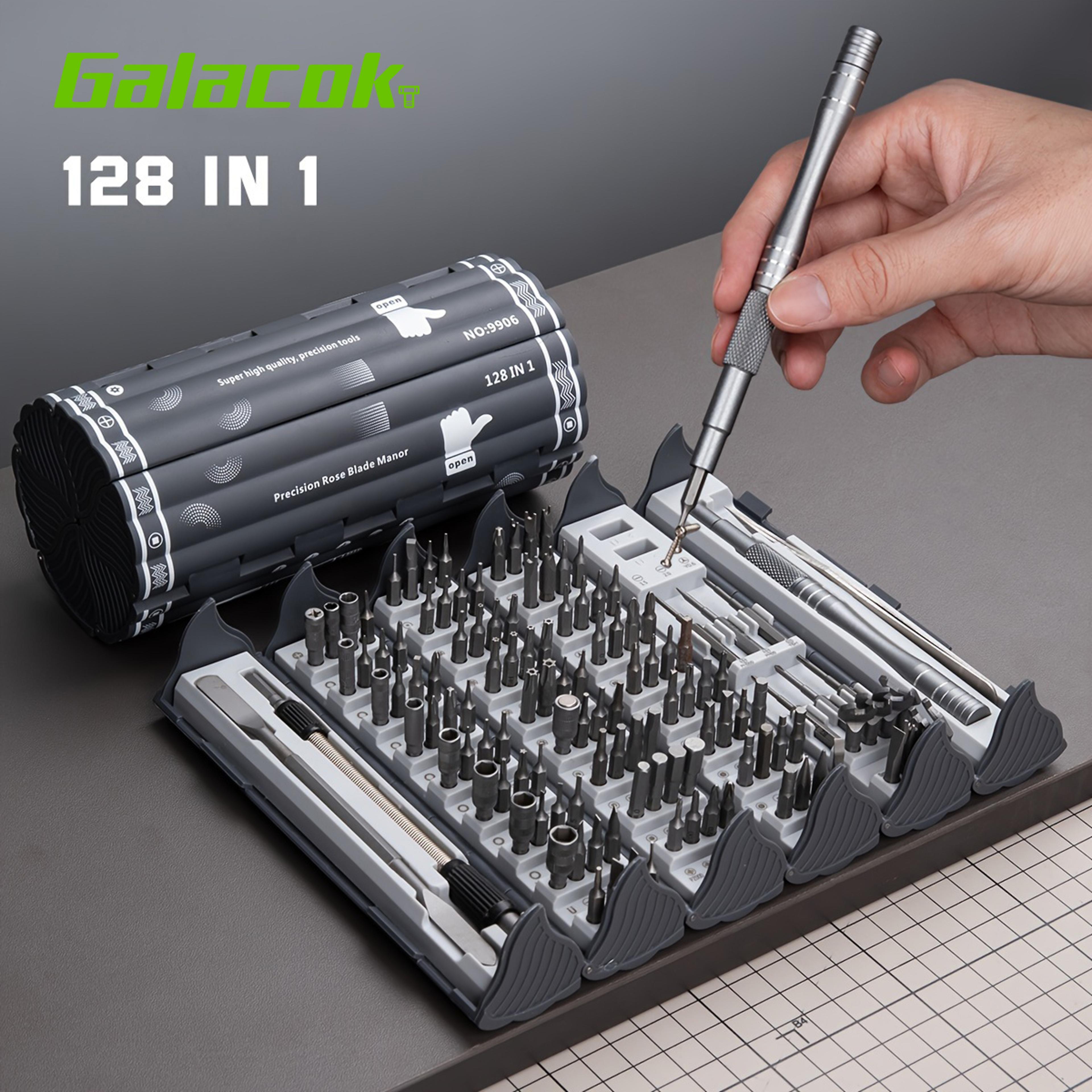 128 in 1 precision screwdriver set magnetic electronics repair tool kit