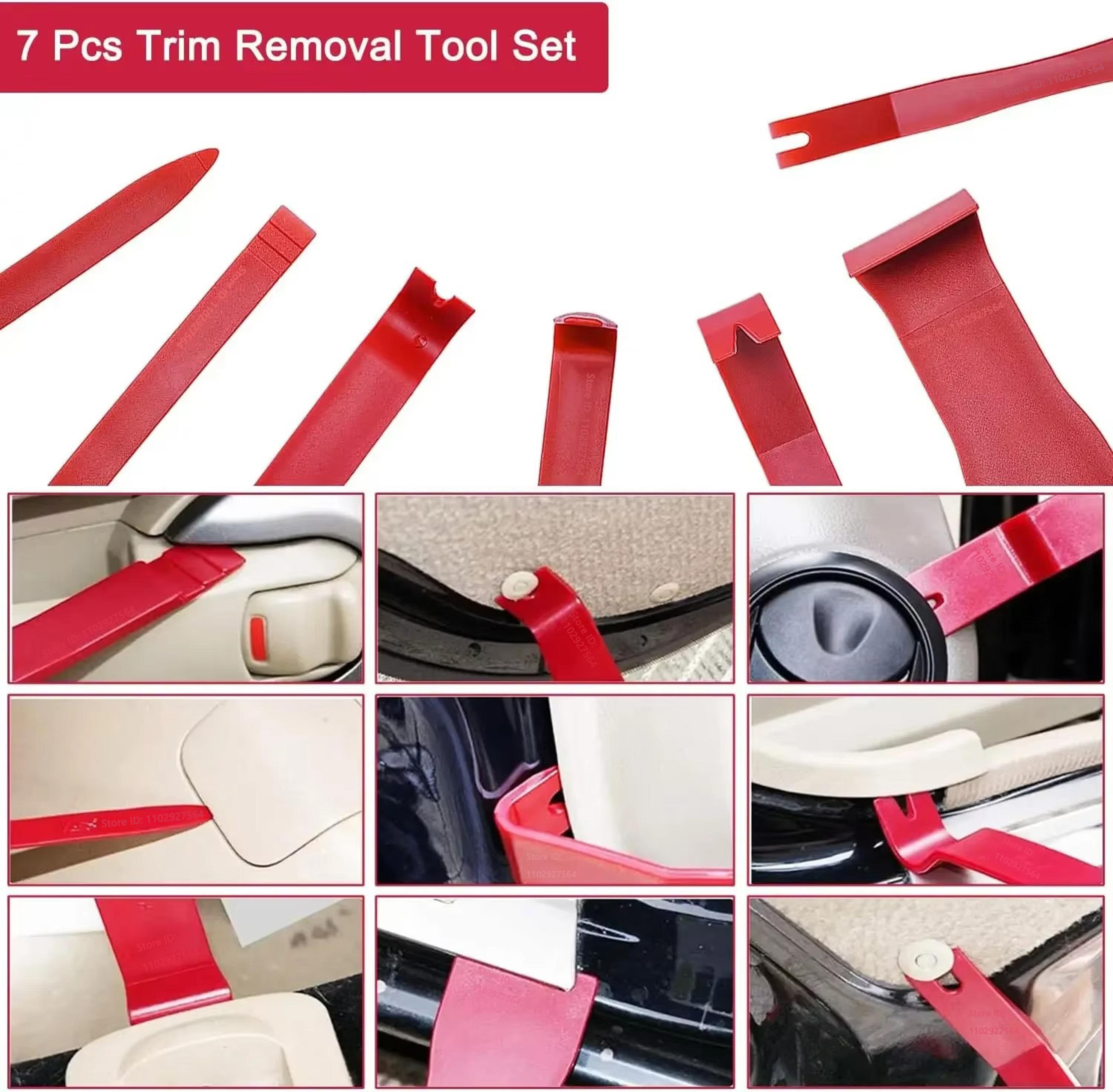Car Door Tool Kit With Air Wedge Pump Long Reach Grabber And Trim Removal Tools 6