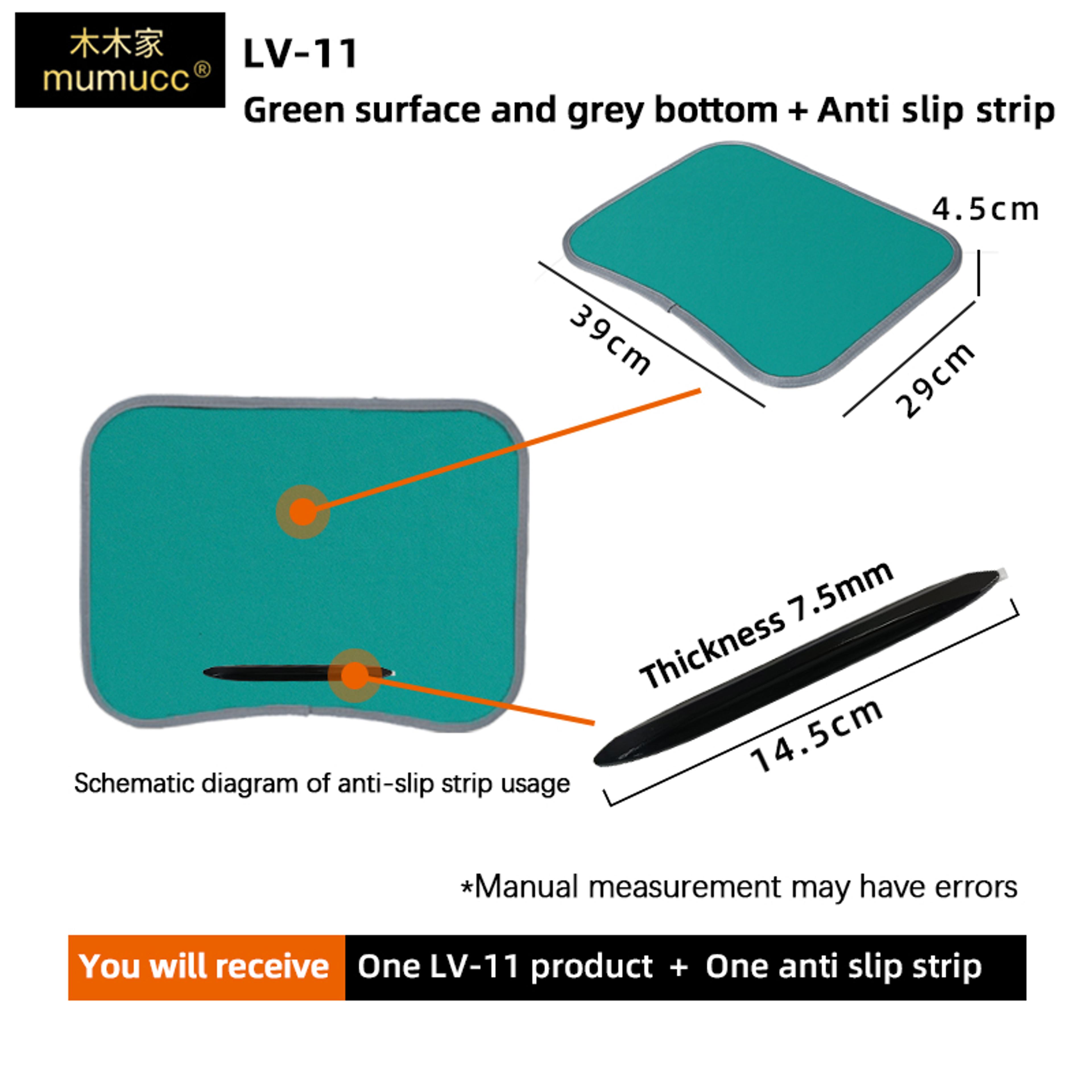 Portable Cushioned Laptop Lap Desk With Hard Mouse Pad And Wood Tray 16