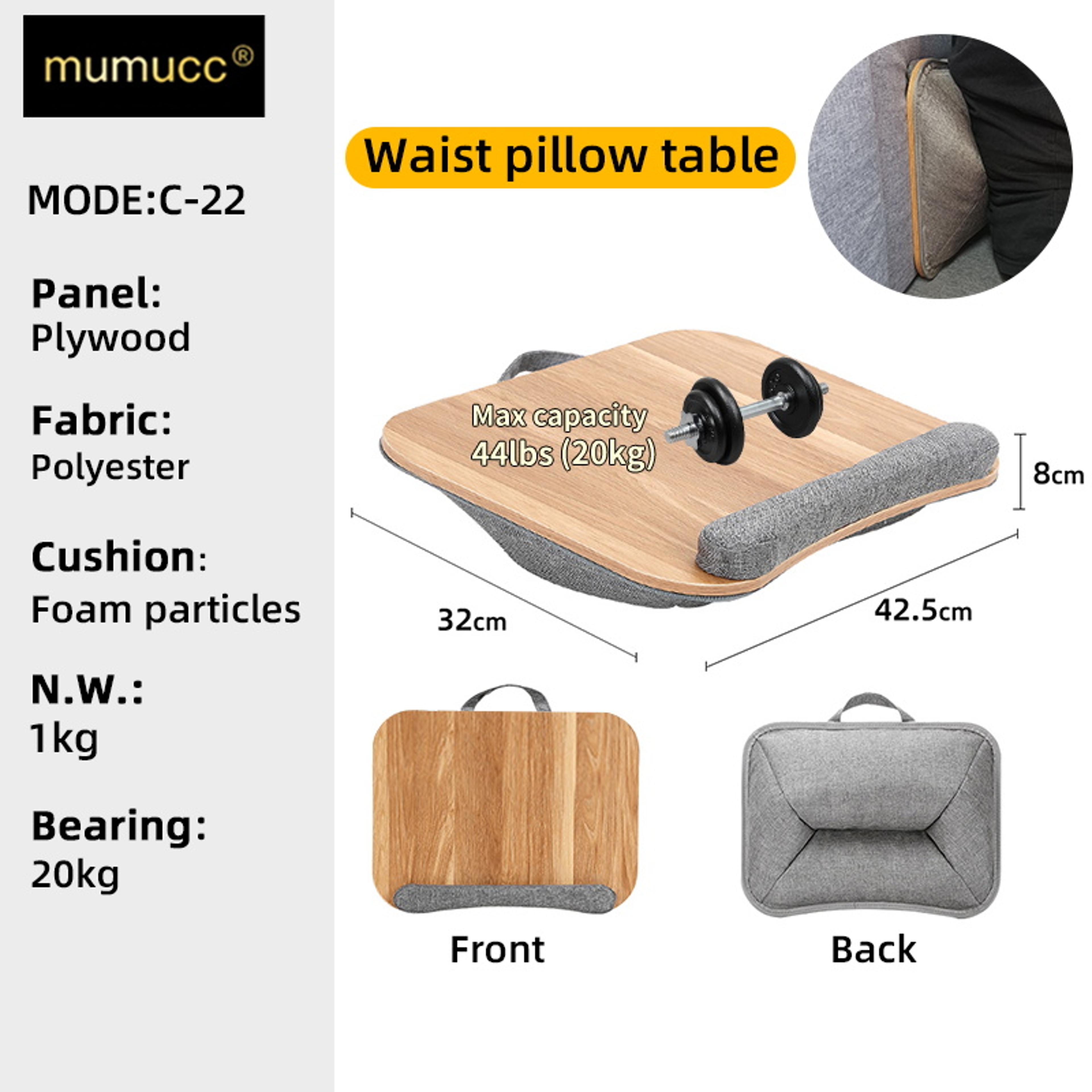 Portable Cushioned Laptop Lap Desk With Device Slots For Bed Sofa Study And Work 11