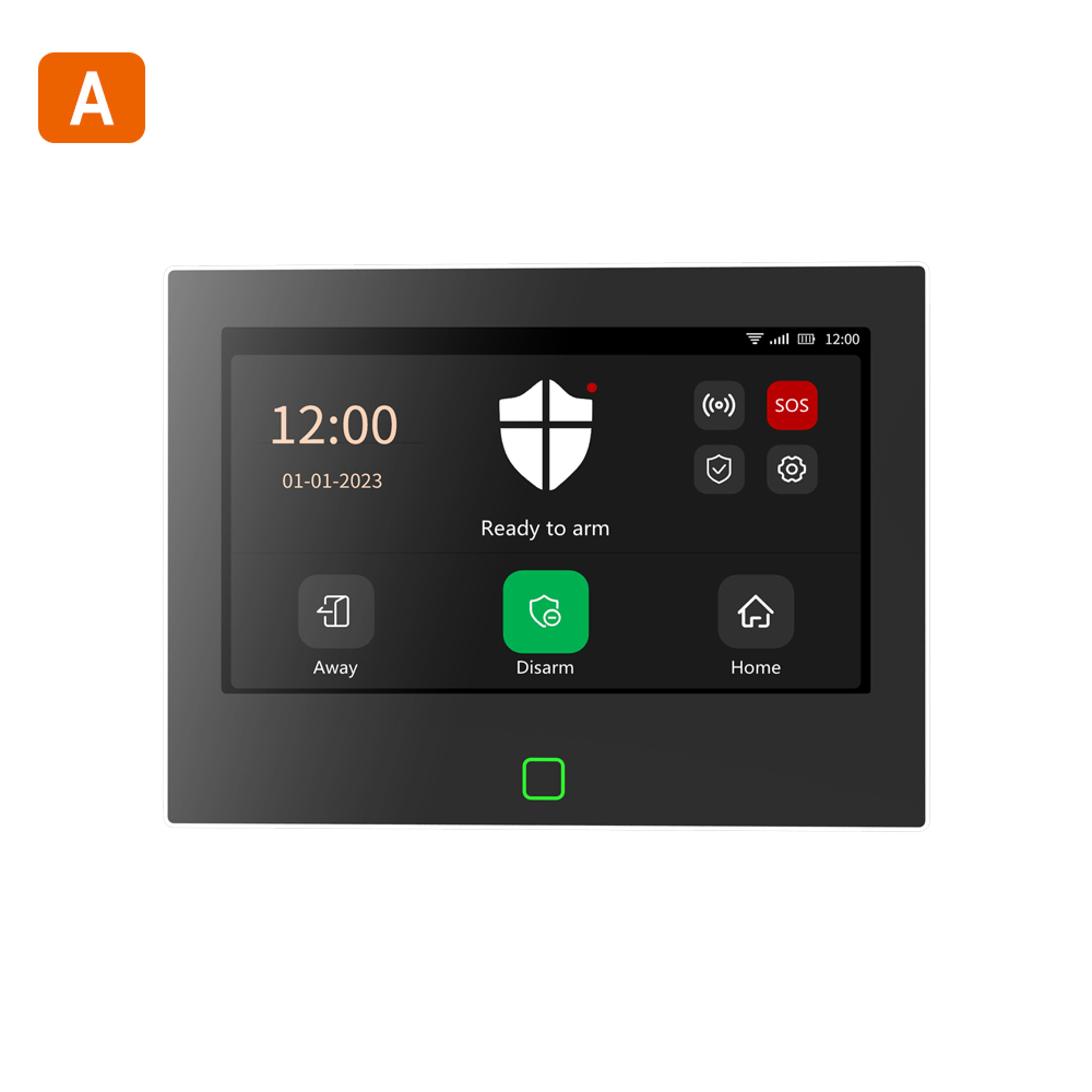 staniot 7 inch wifi 4g home alarm system with 115db siren and 5000mah battery