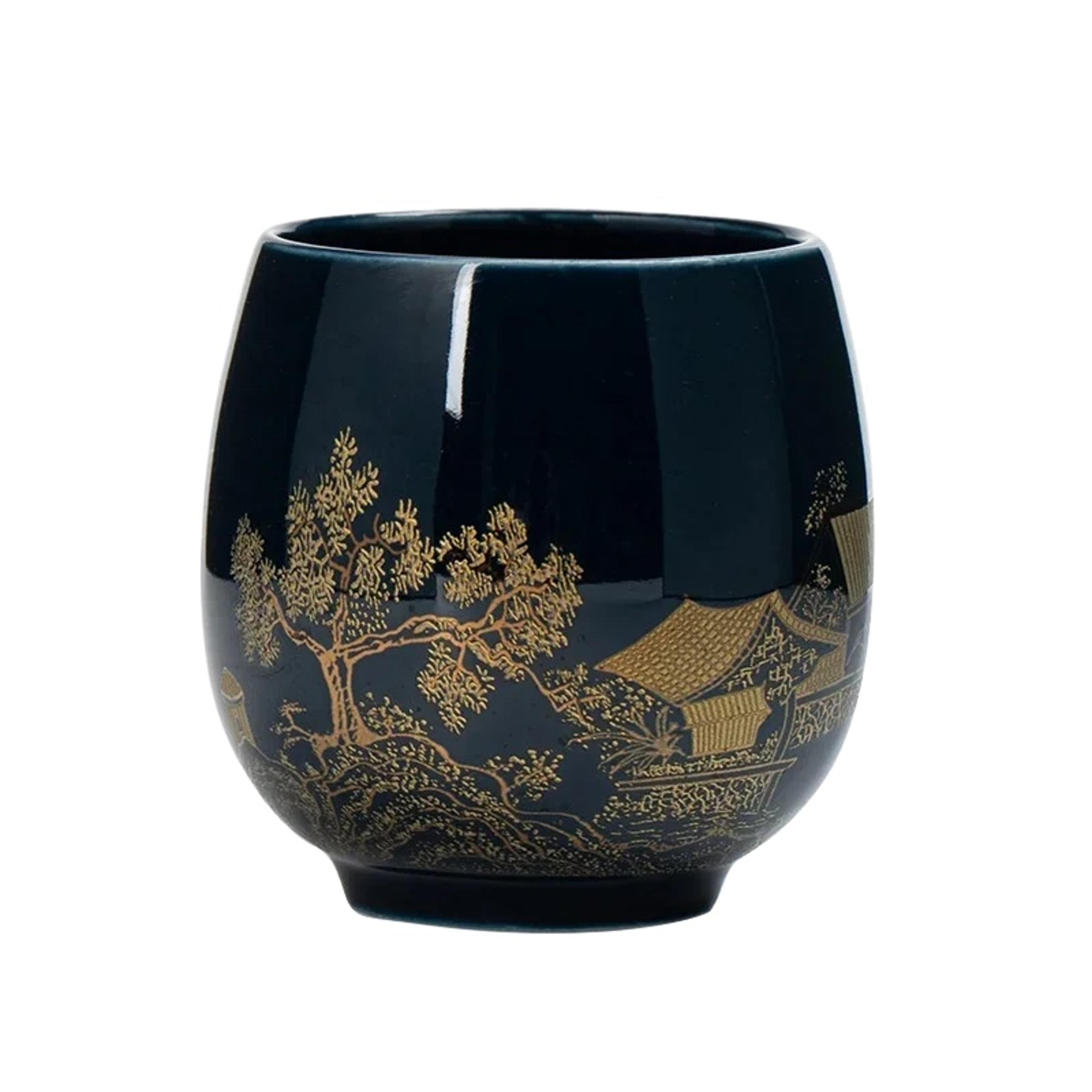 black glaze ceramic teacup tea bowl