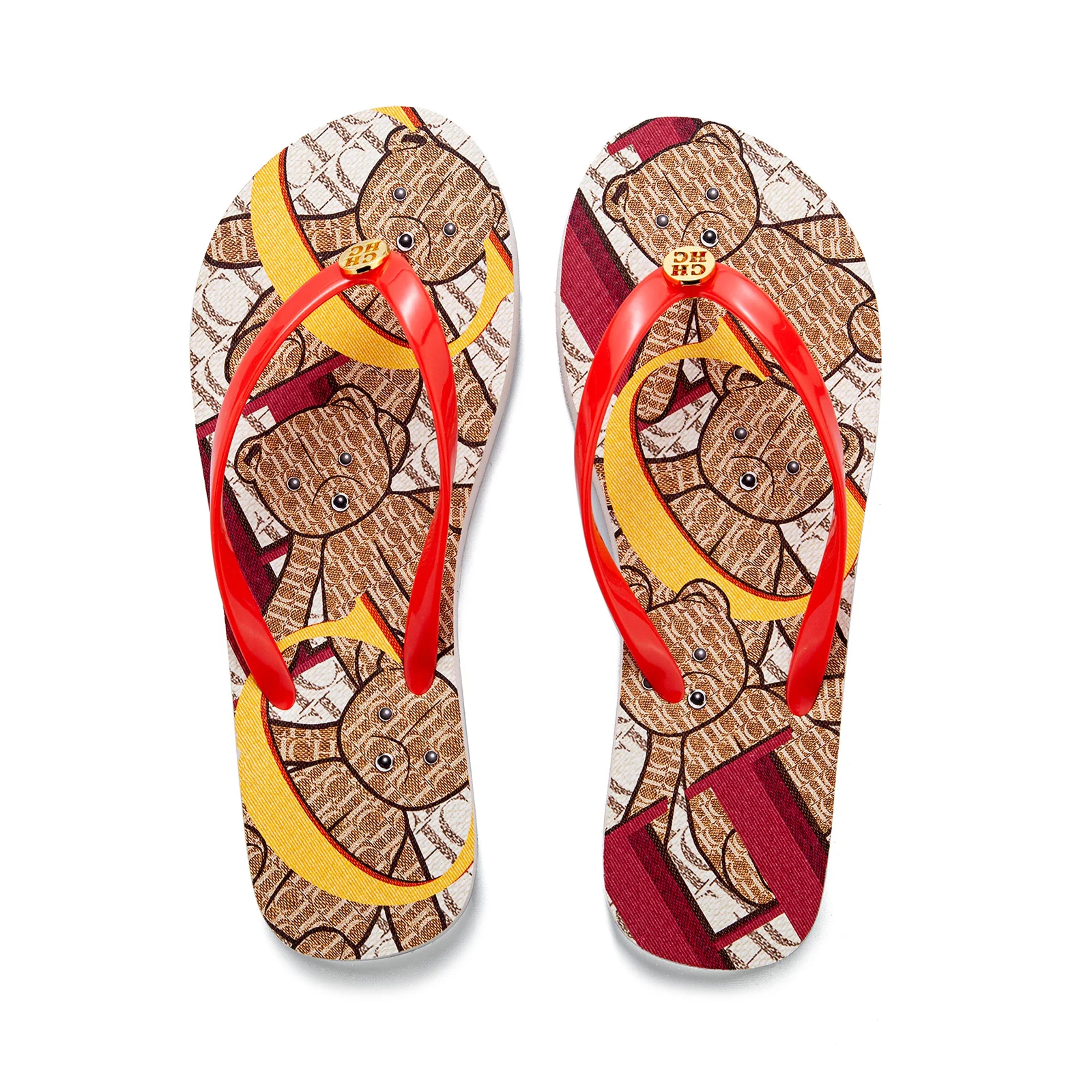 women's pvc summer slippers with flat heel and rubber outsole
