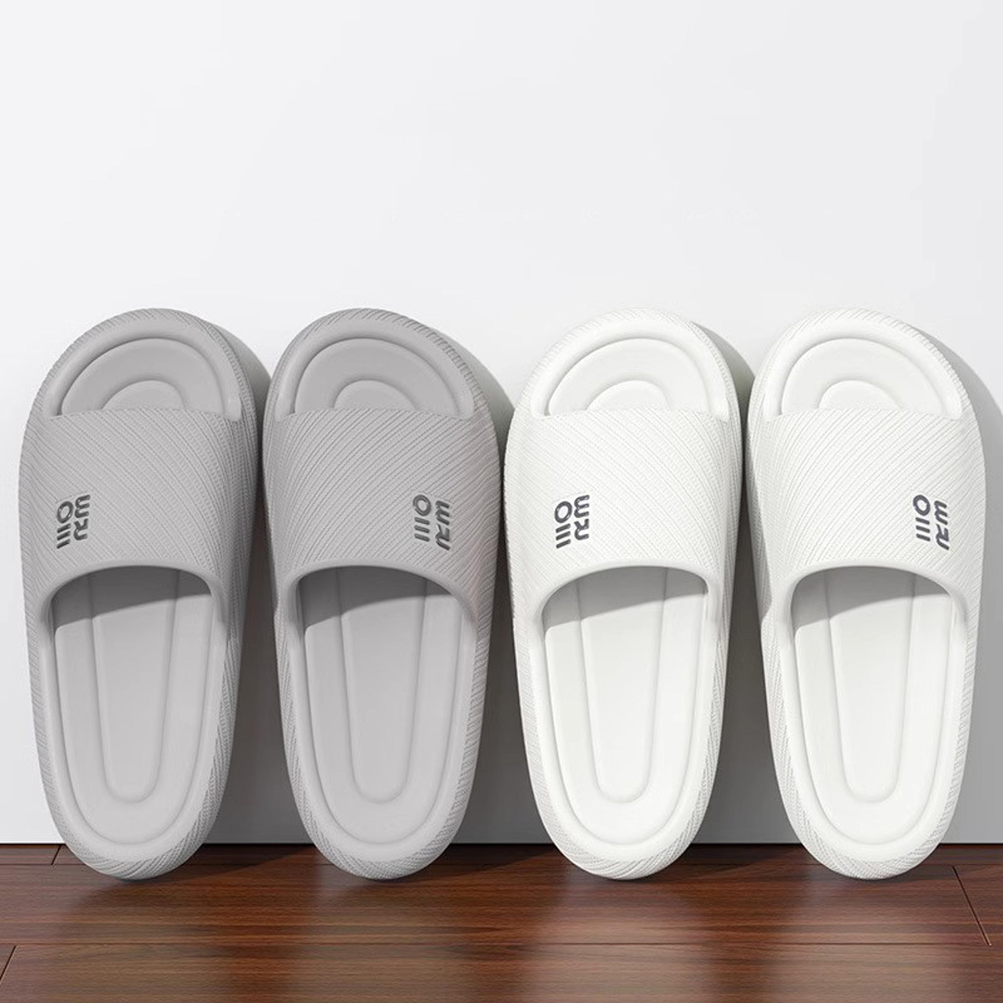 men's eva bathroom flip flops with soft cushioning and low heel