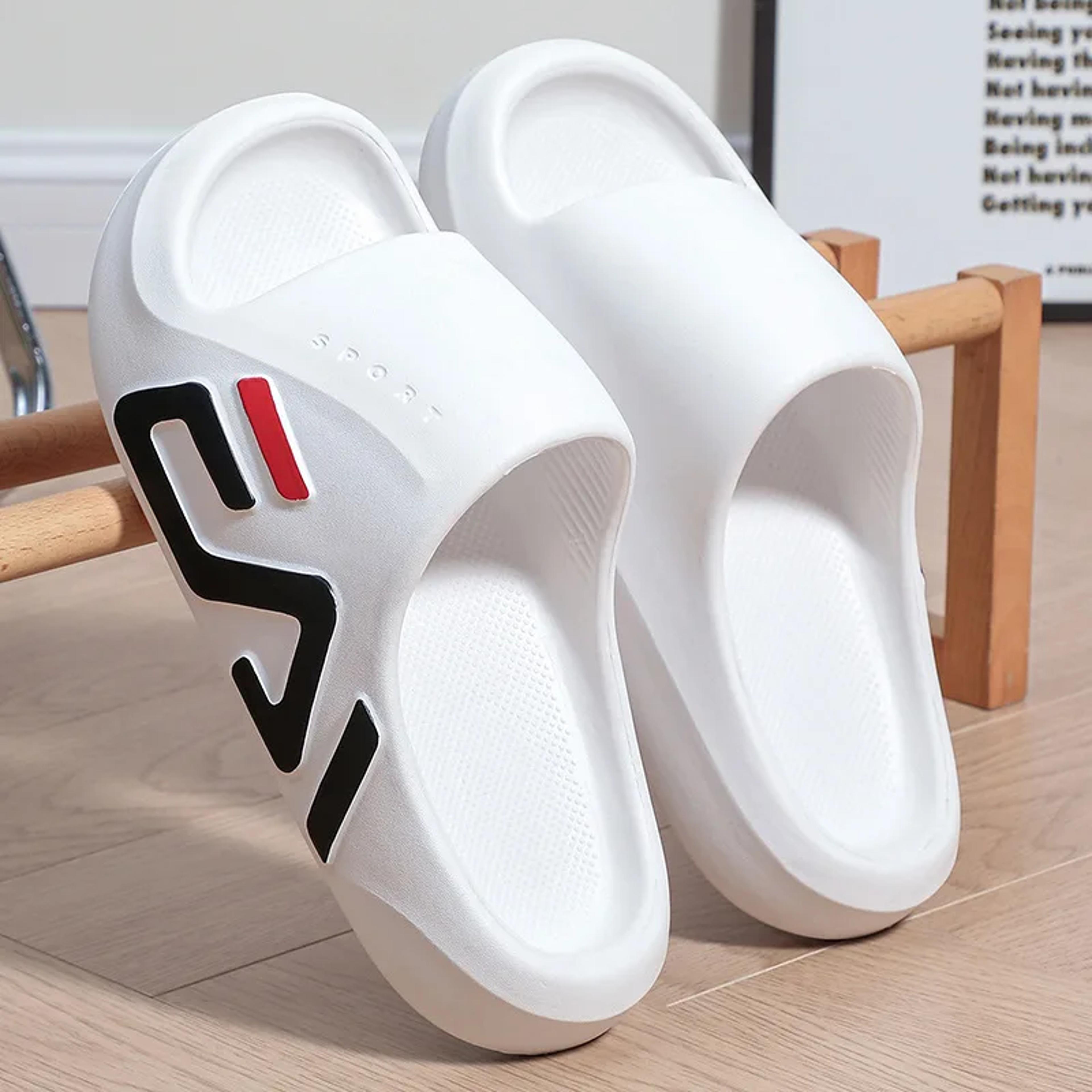 men's waterproof pvc platform slippers with soft eva insole