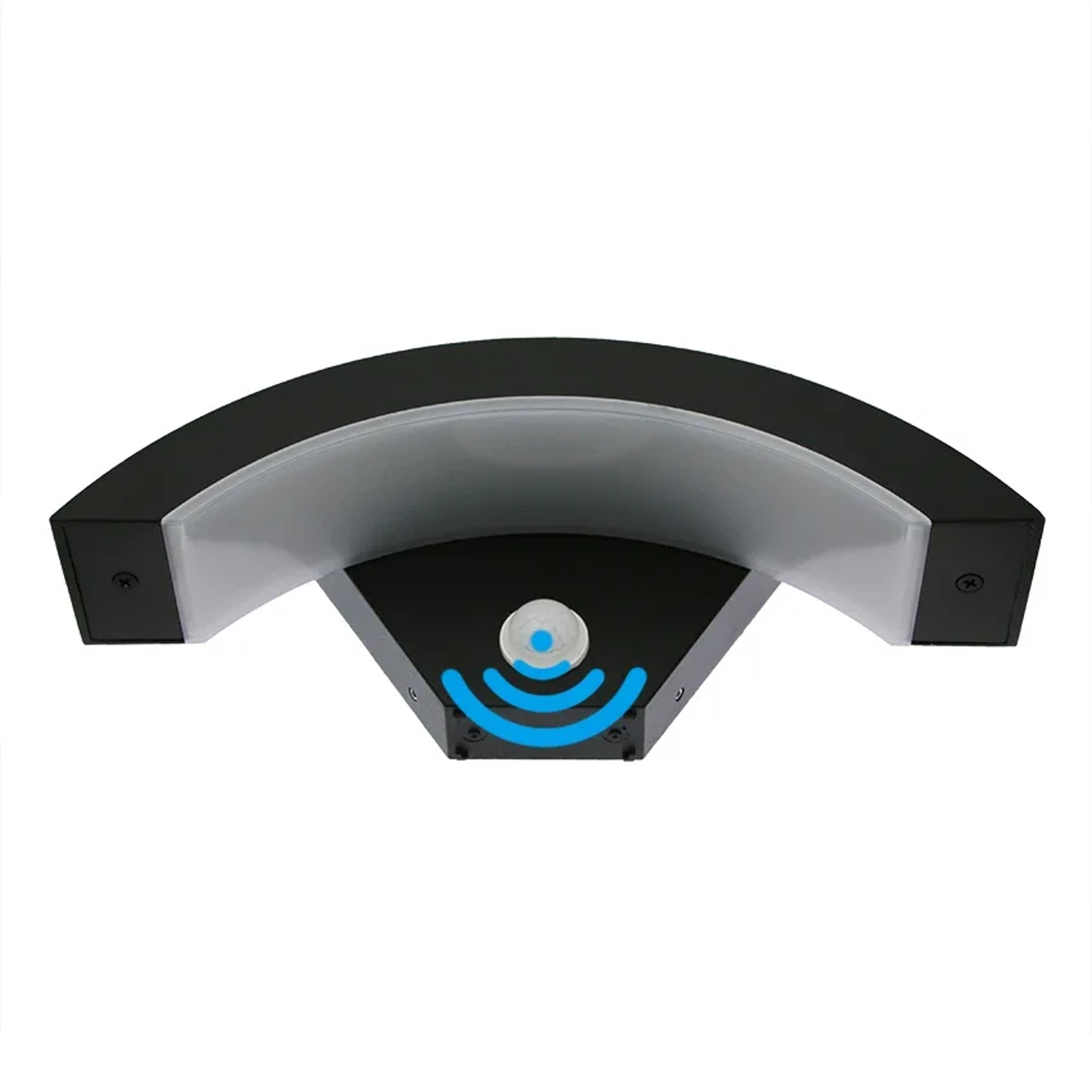 18w sensor outdoor led wall light ip65 aluminum porch garden lamp