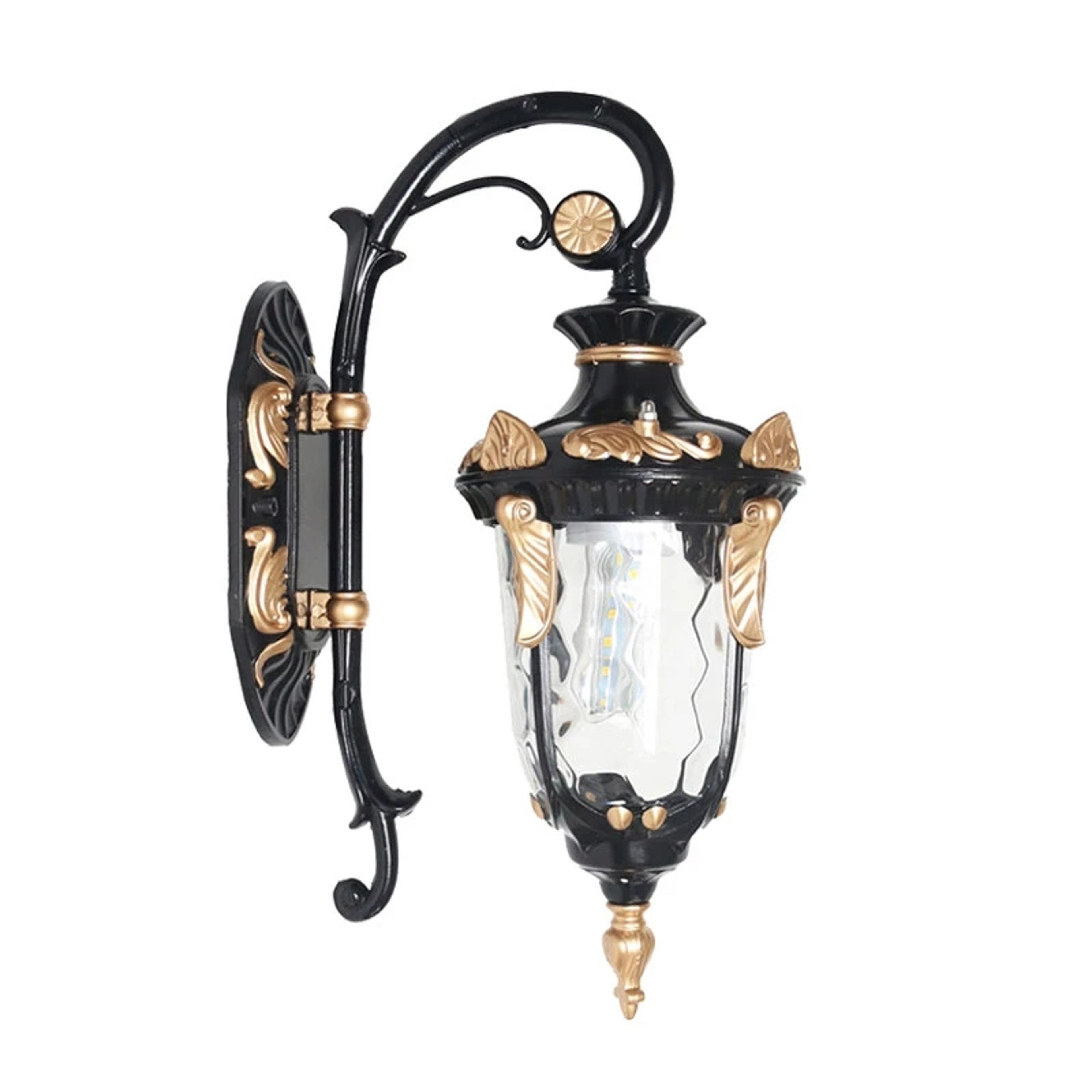 retro outdoor wall lamp with ip65 waterproof aluminum body and e27 led bulb base