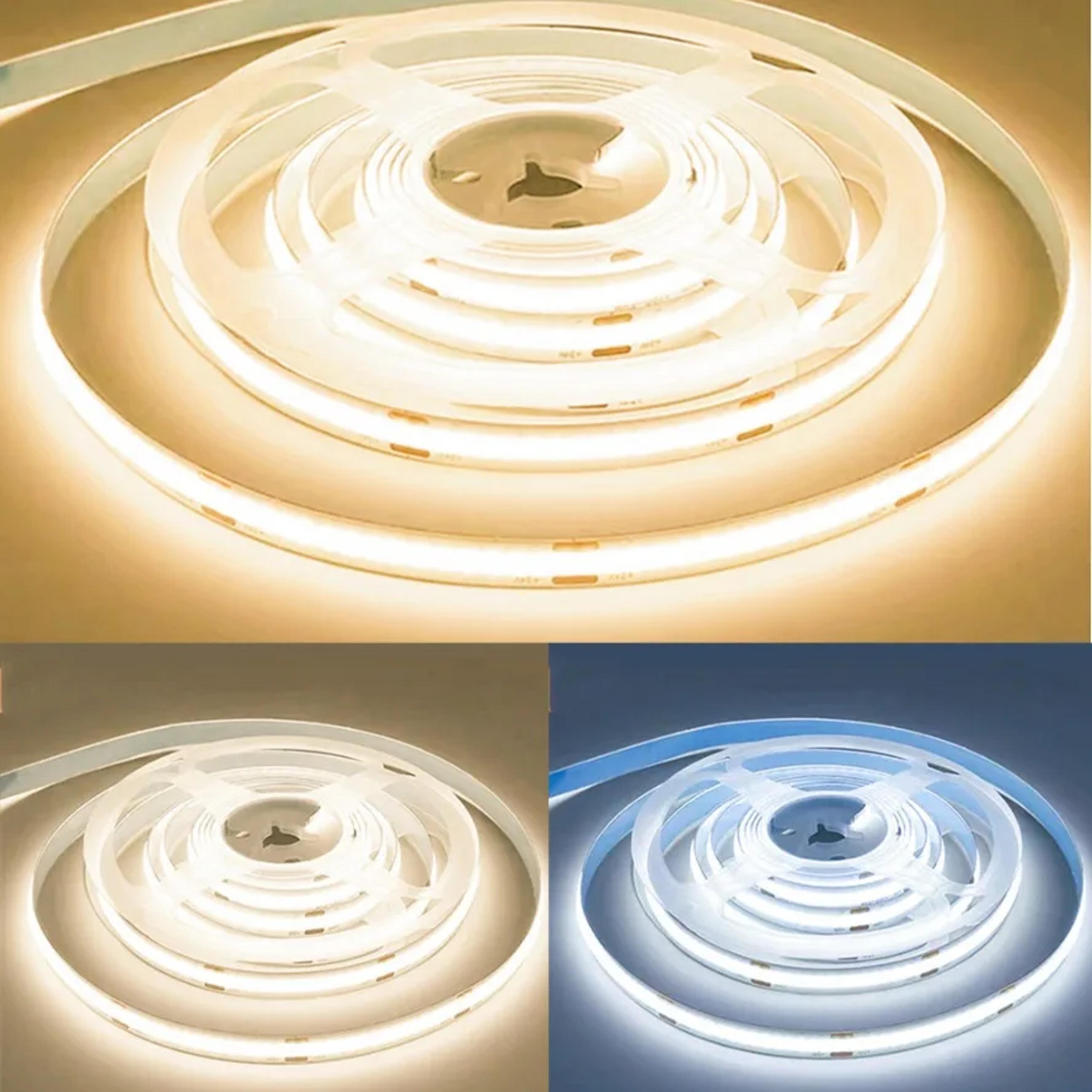 cob led strip light 12v 24v high density flexible tape light