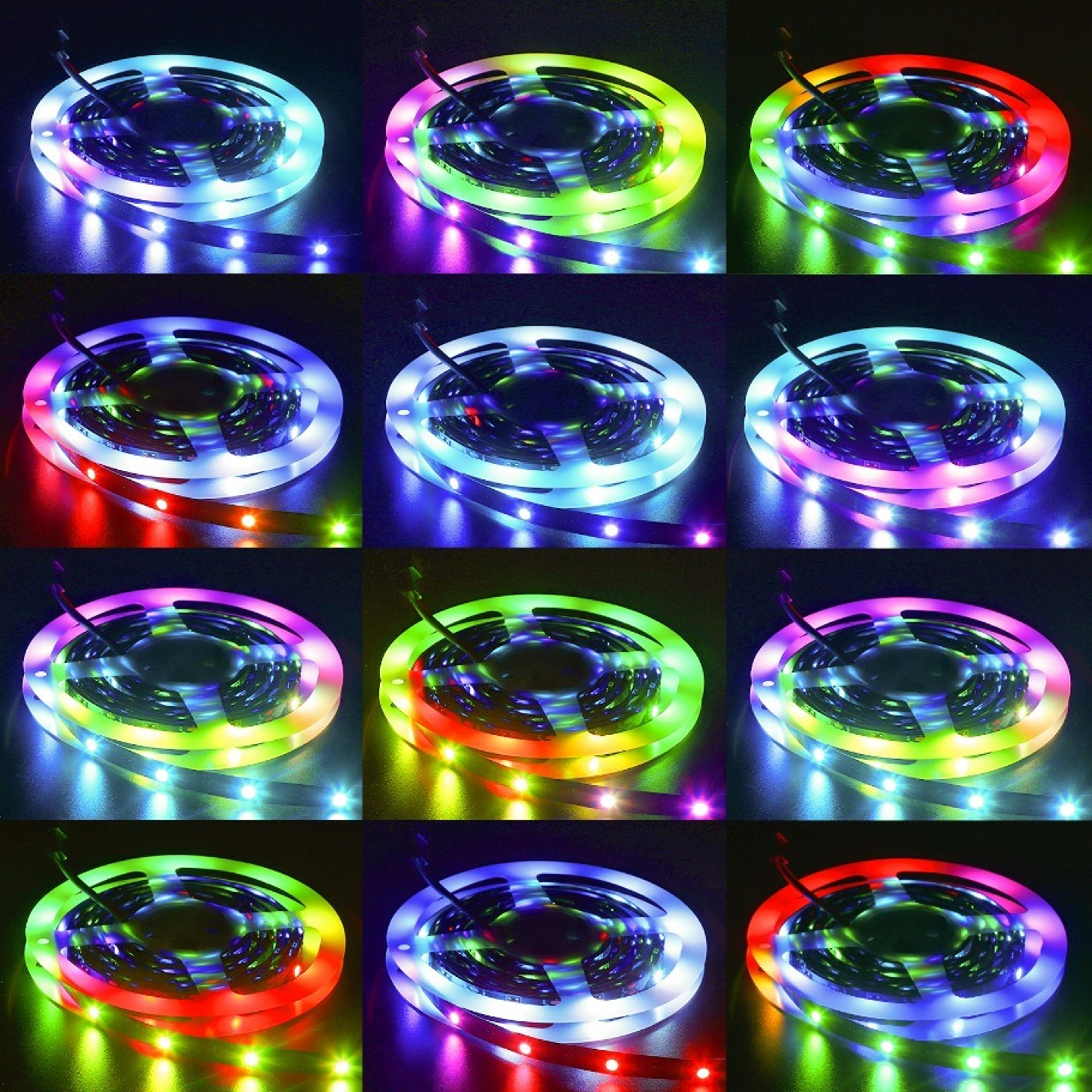 5V WS2812B RGBIC LED Strip With Individually Addressable 5050 LEDs 30 60 Or 144 LEDs Per Meter 5