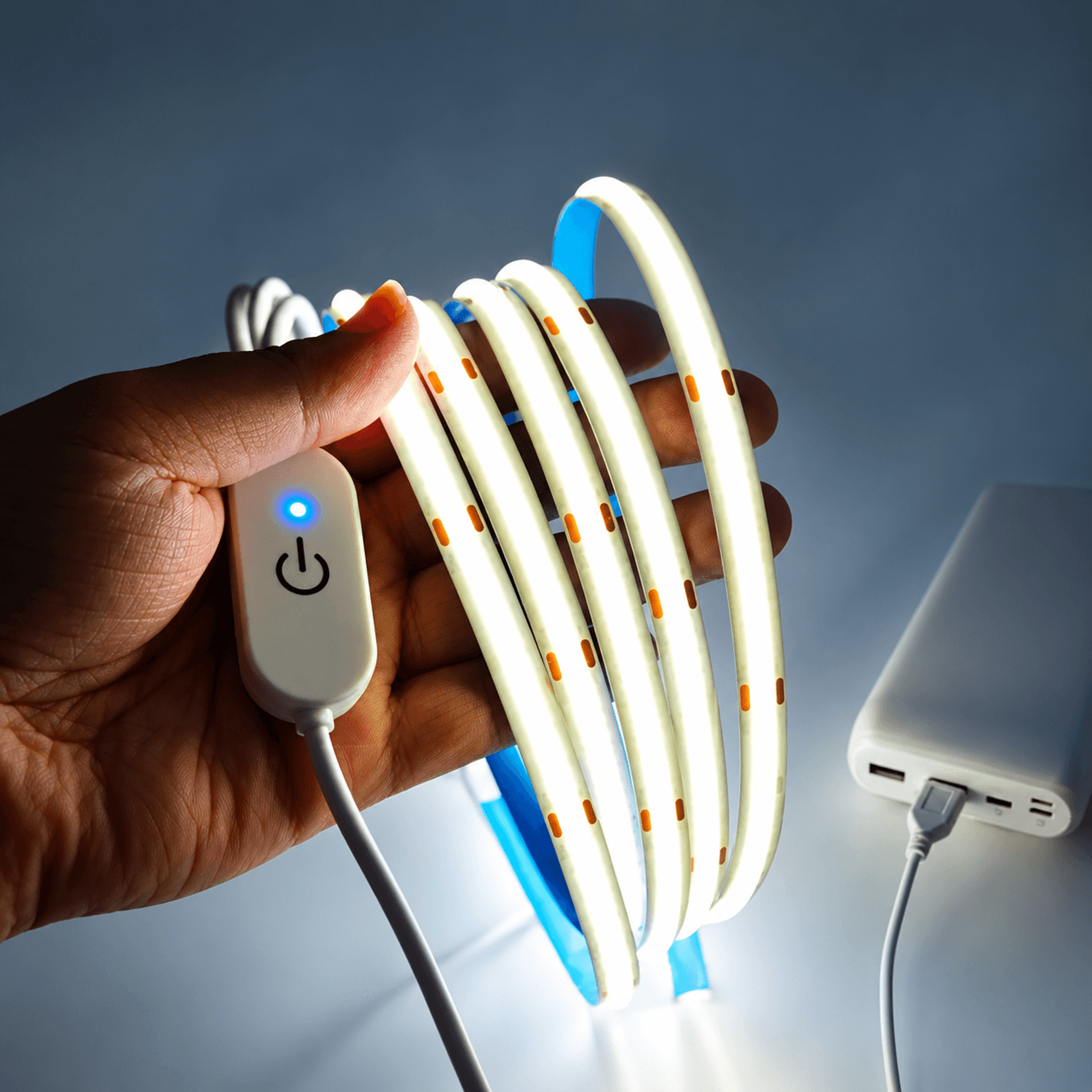 5v usb cob led light strip with touch dimmer for indoor backlighting