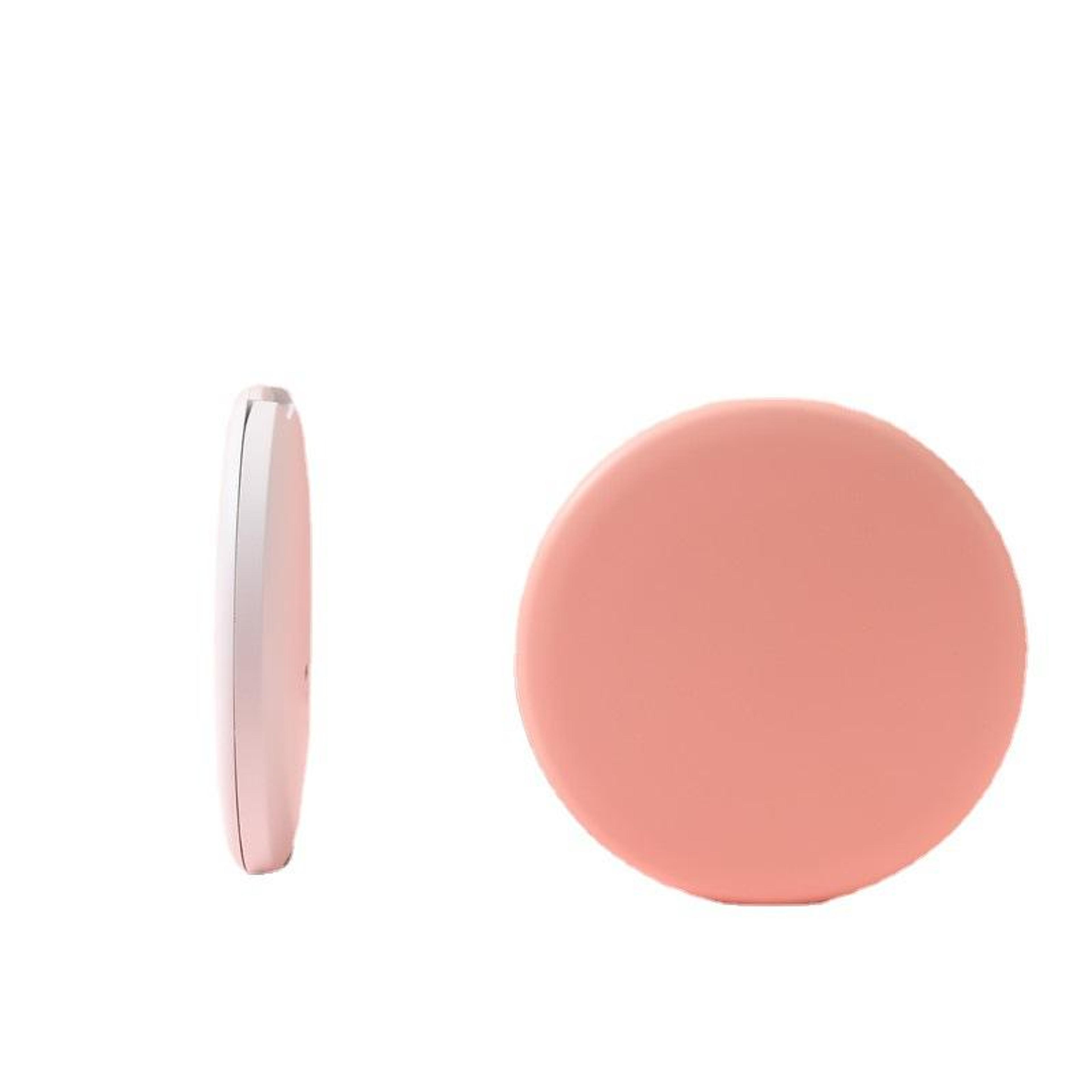 led folding compact makeup mirror with two-sided design