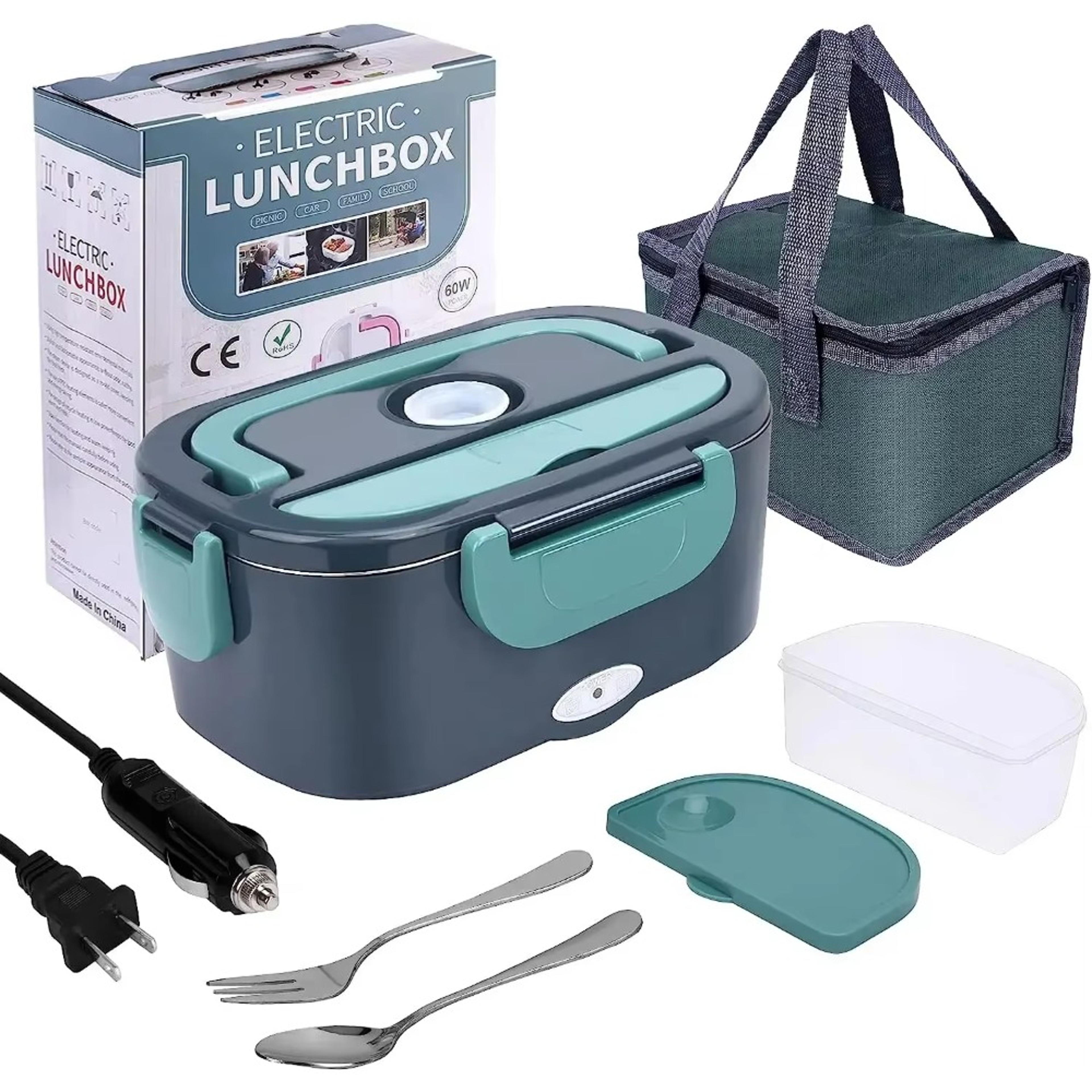 1.5l 60w electric lunch box with leak-proof seal for car home and office