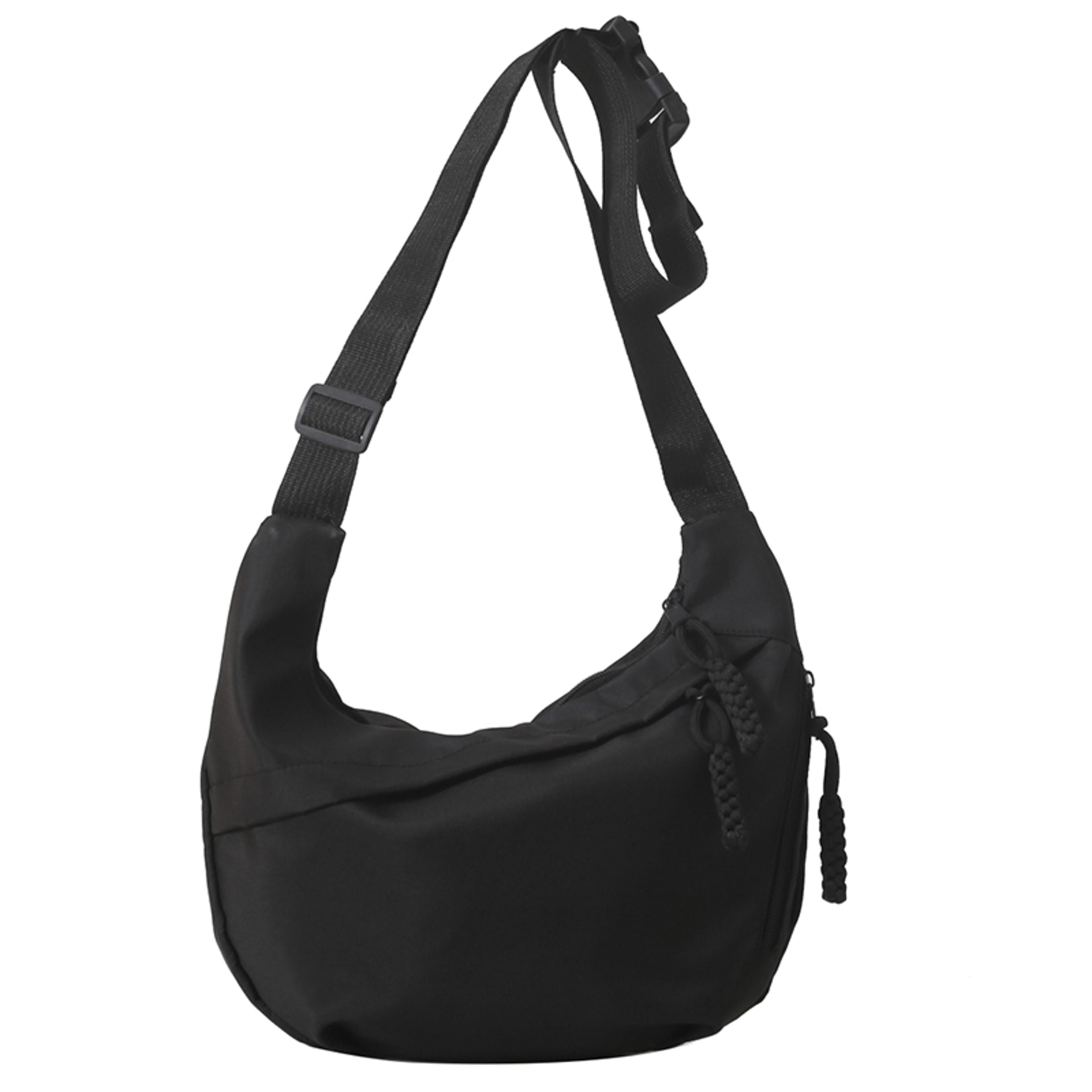 lightweight nylon crossbody phone bag with casual solid design