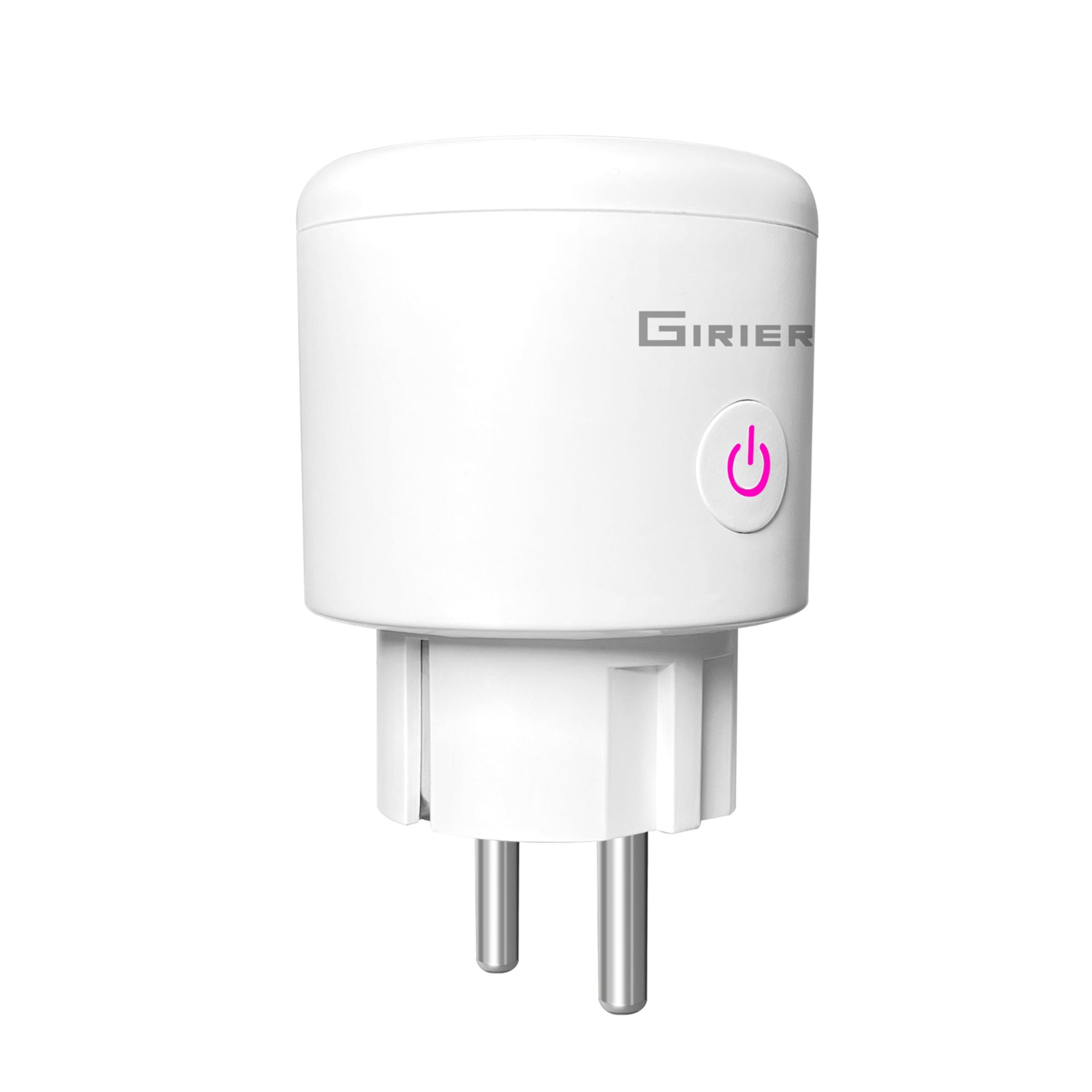 20a wi-fi smart socket with power monitoring and app remote control