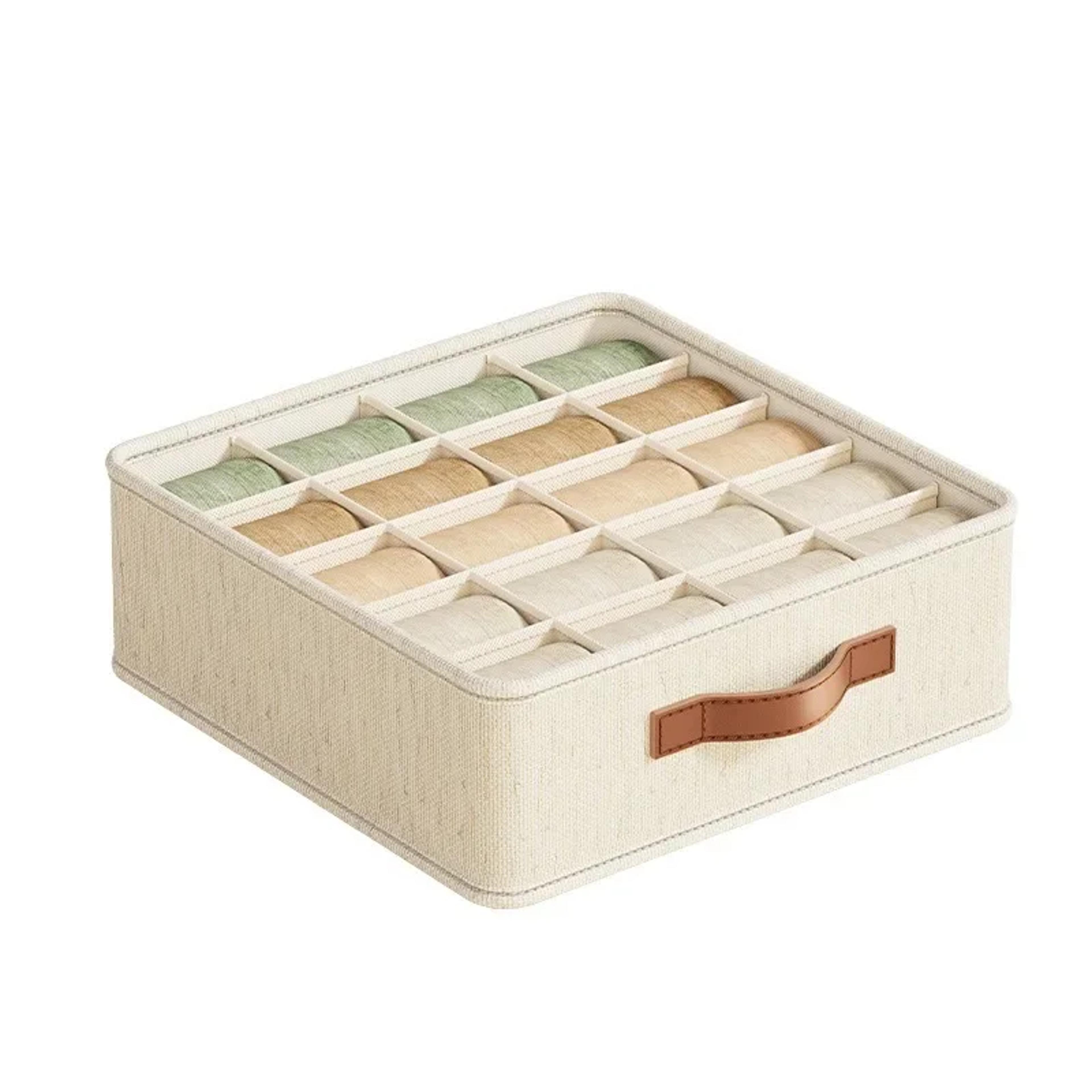 foldable fabric drawer organizers with dividers for underwear socks and bras