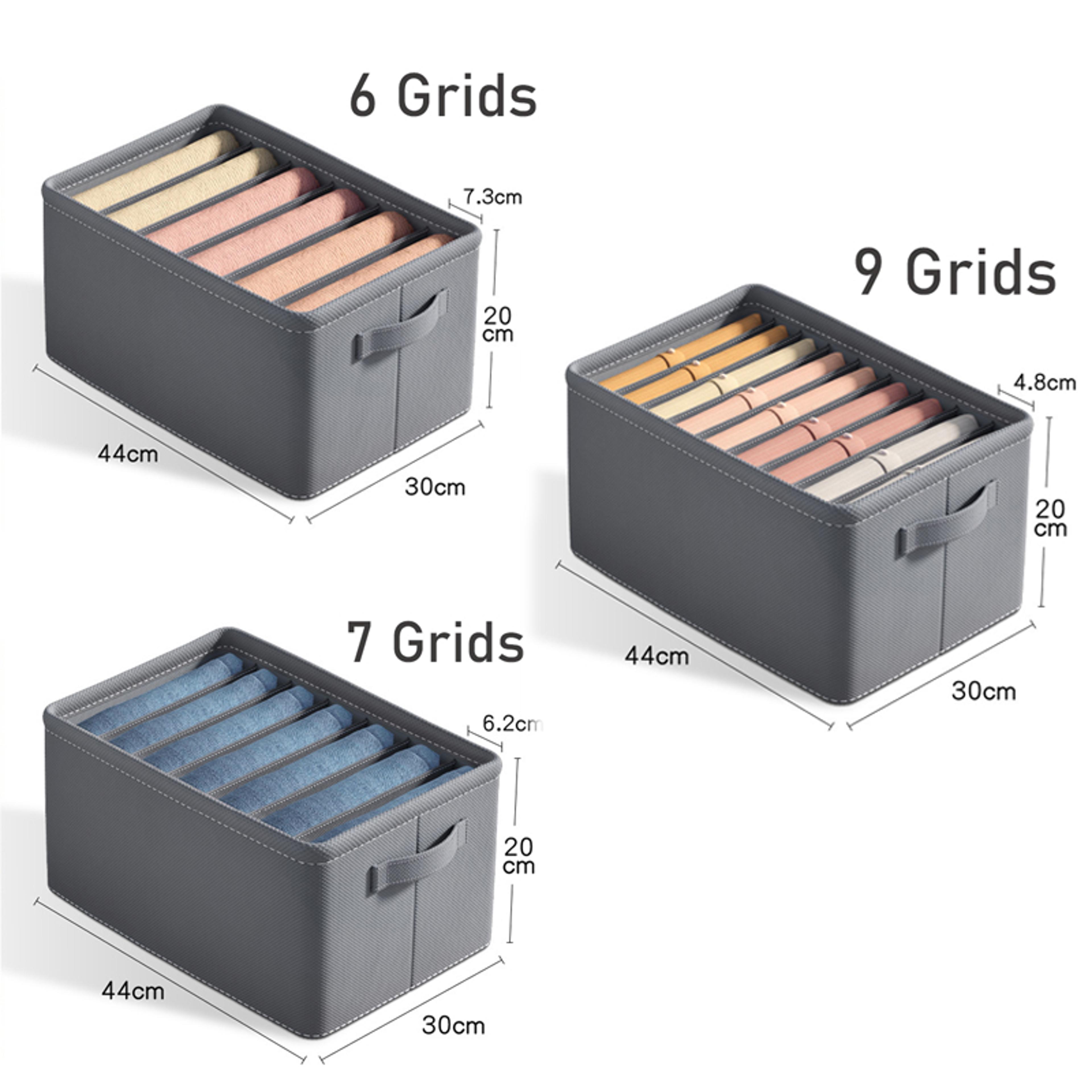 Foldable Pants Storage Organizer With 6 7 Or 9 Grids And BuiltIn PP Board 5