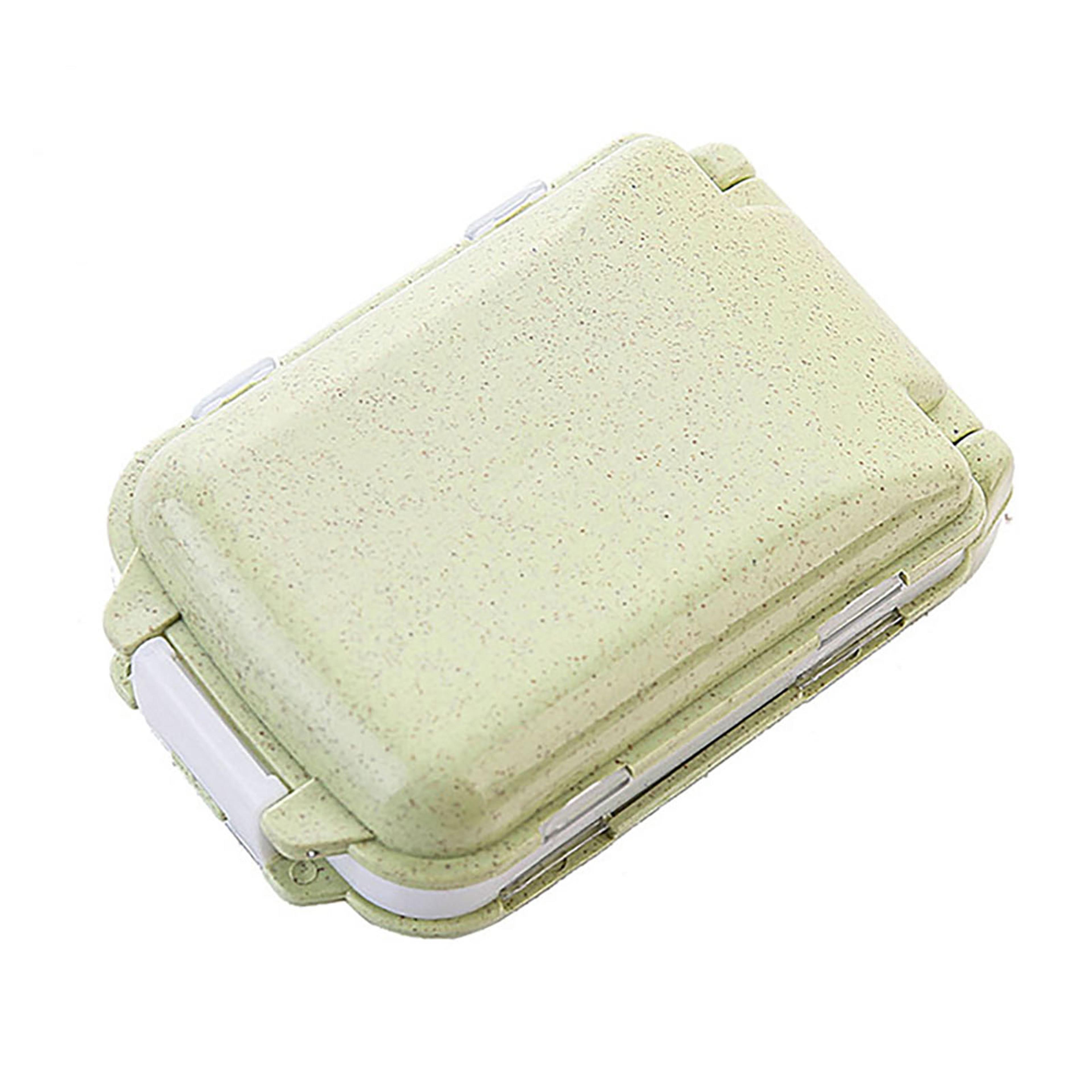 7 compartment portable weekly pill organizer waterproof pp storage case