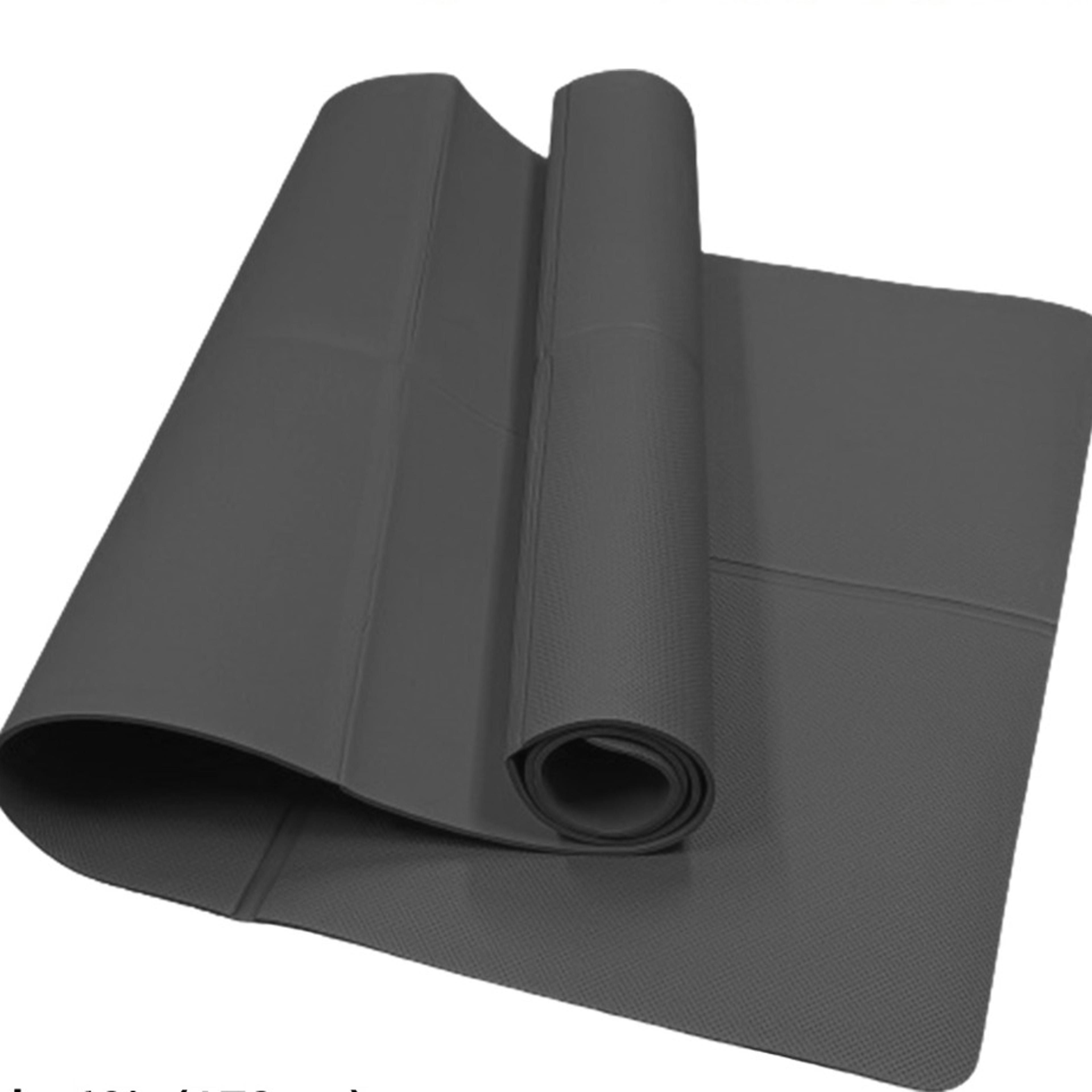 foldable yoga mat natural rubber 4mm travel exercise mat for yoga pilates and floor workouts