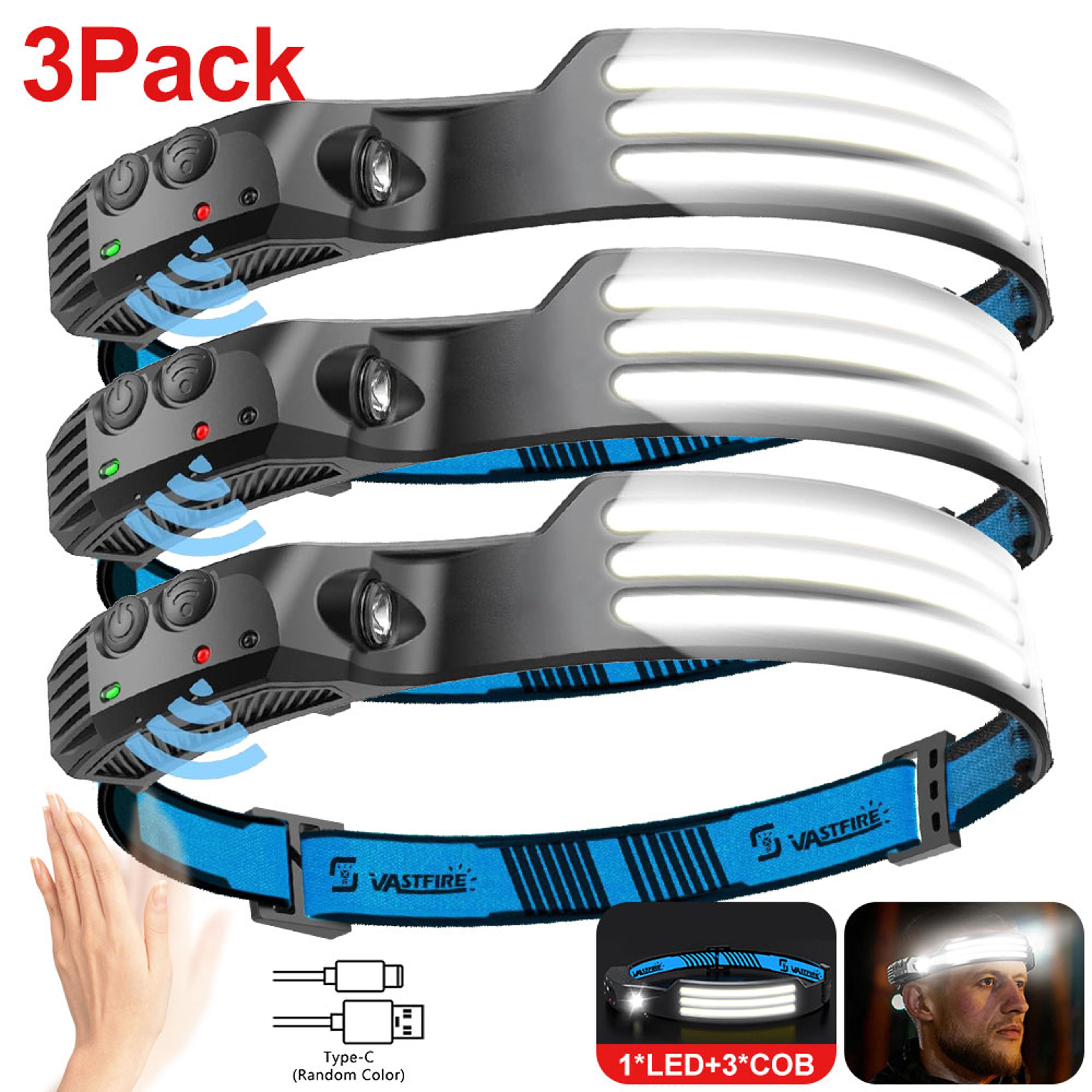 rechargeable cob led headlamp with sensor control and 5 lighting modes