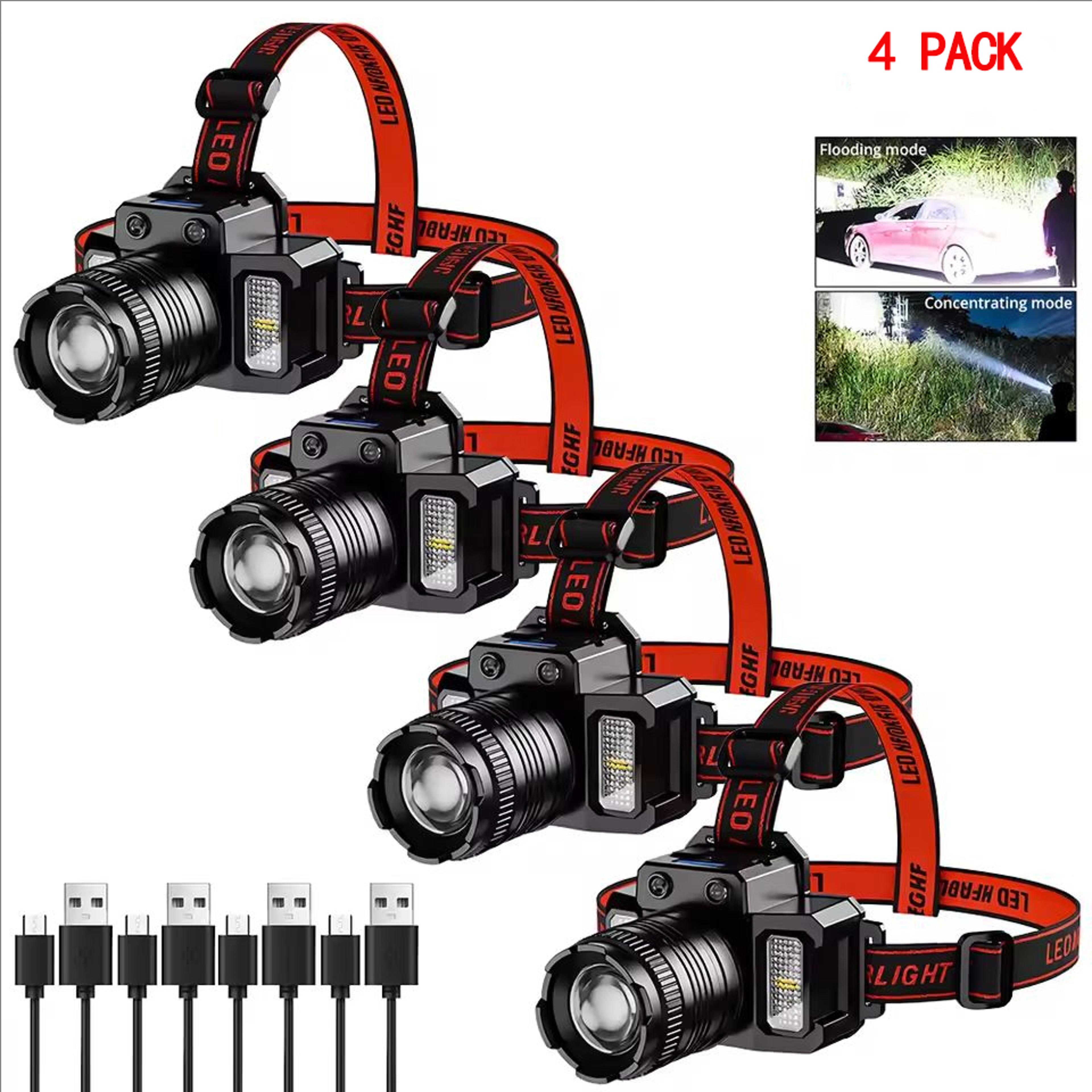 rechargeable led sensor headlamp for camping and search lighting