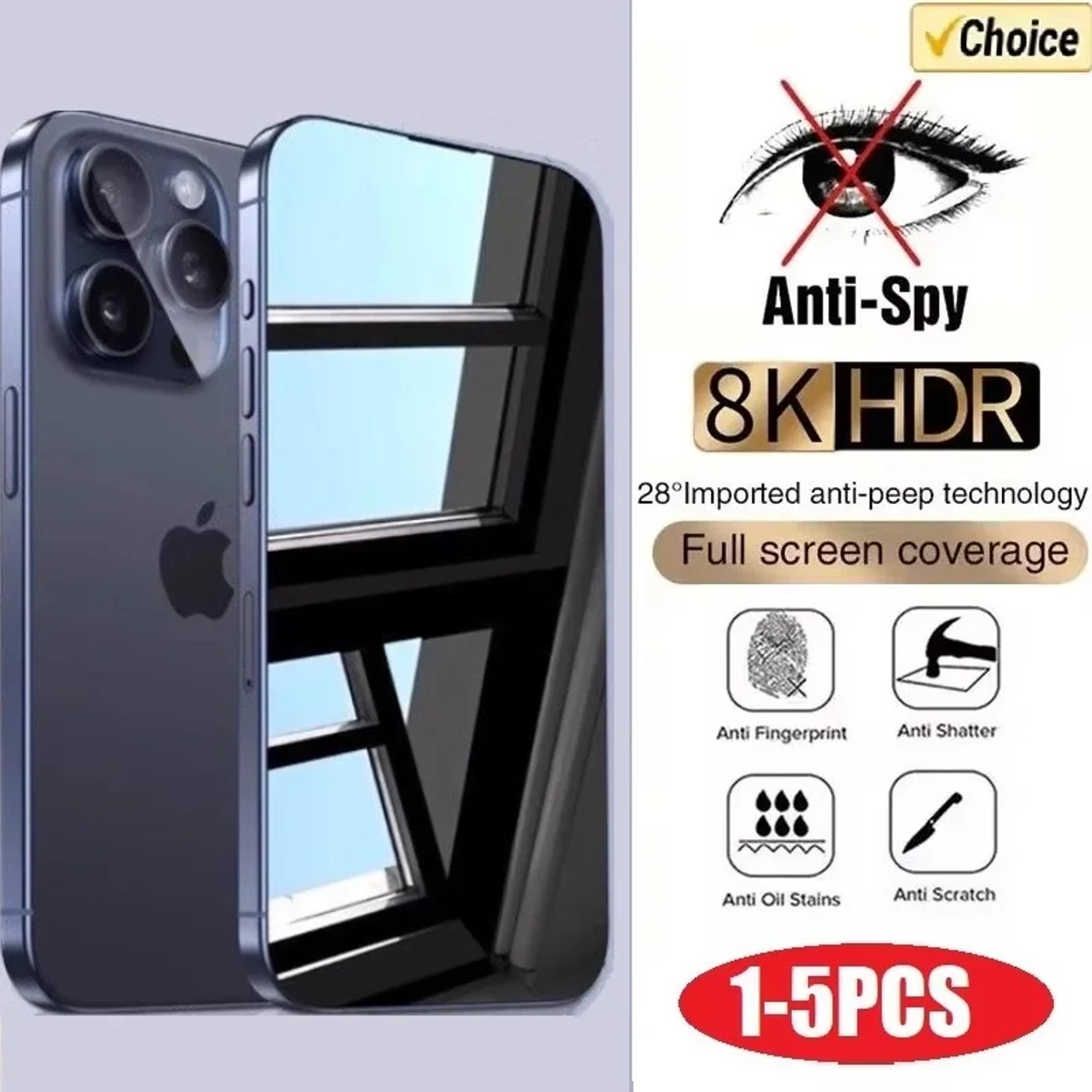 anti-spy tempered glass privacy screen protector for select phone models