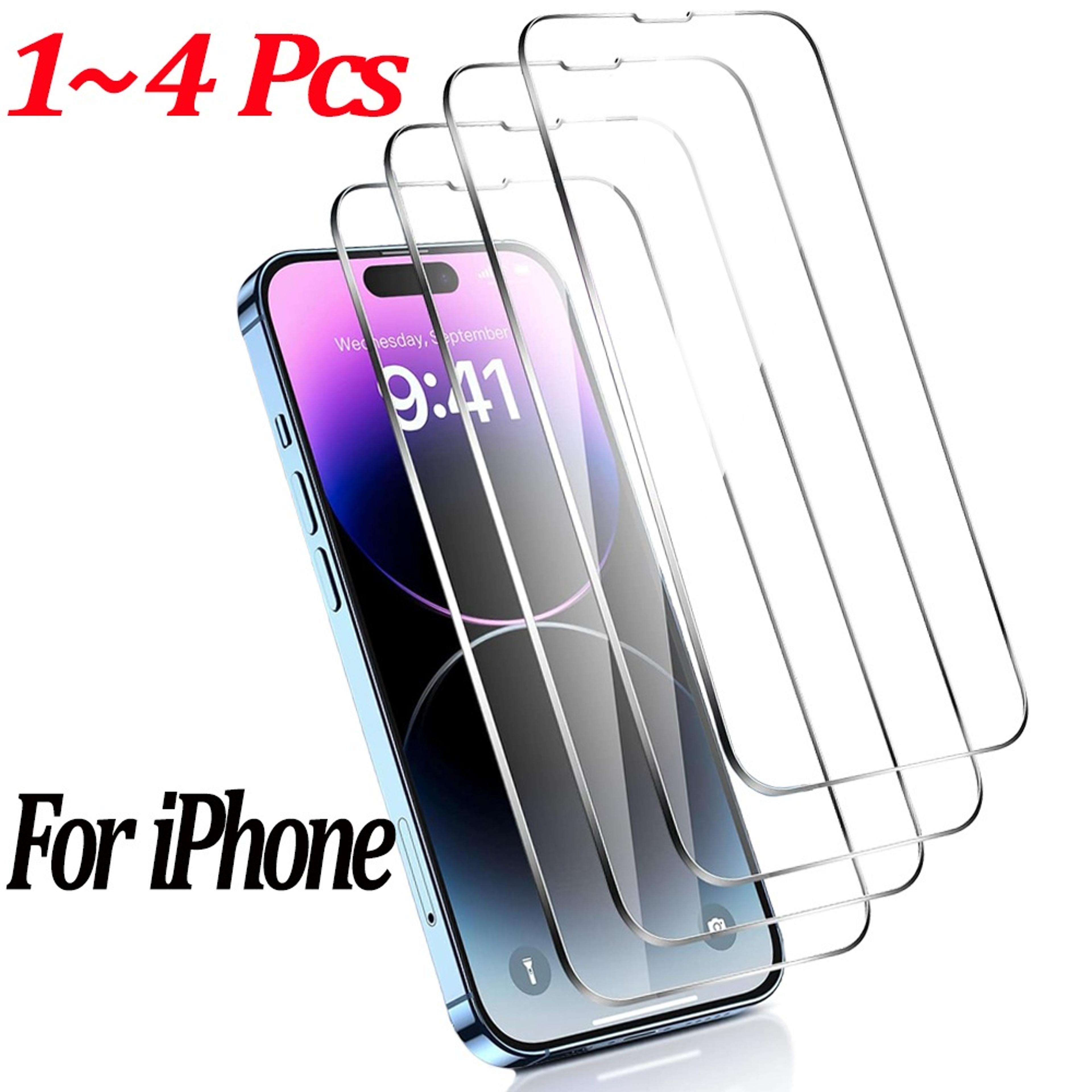 clear tempered glass screen protector for select iphone 11 to 18 models