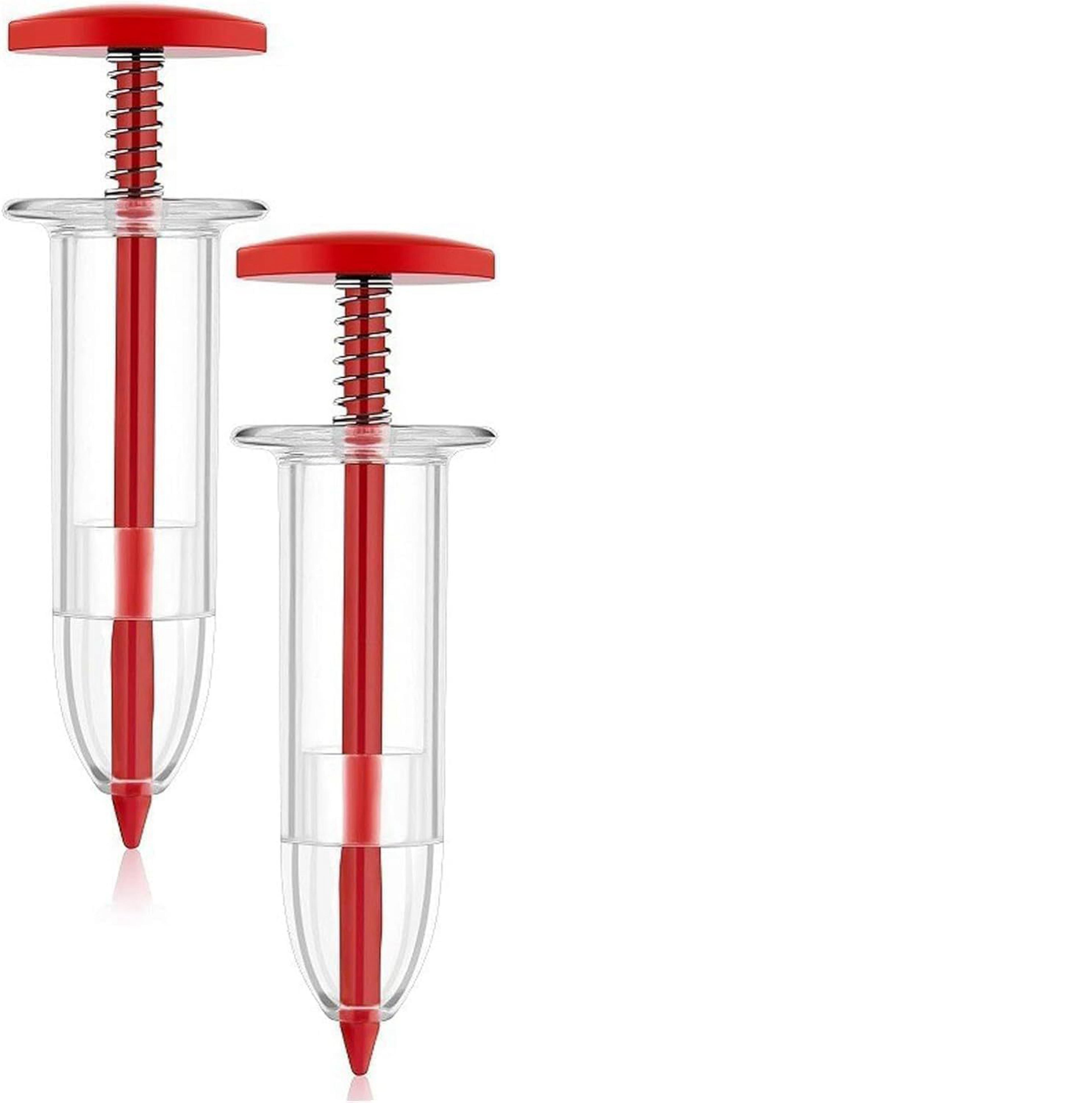 mini handheld seed dispenser plastic syringe seeder for flower grass and garden planting