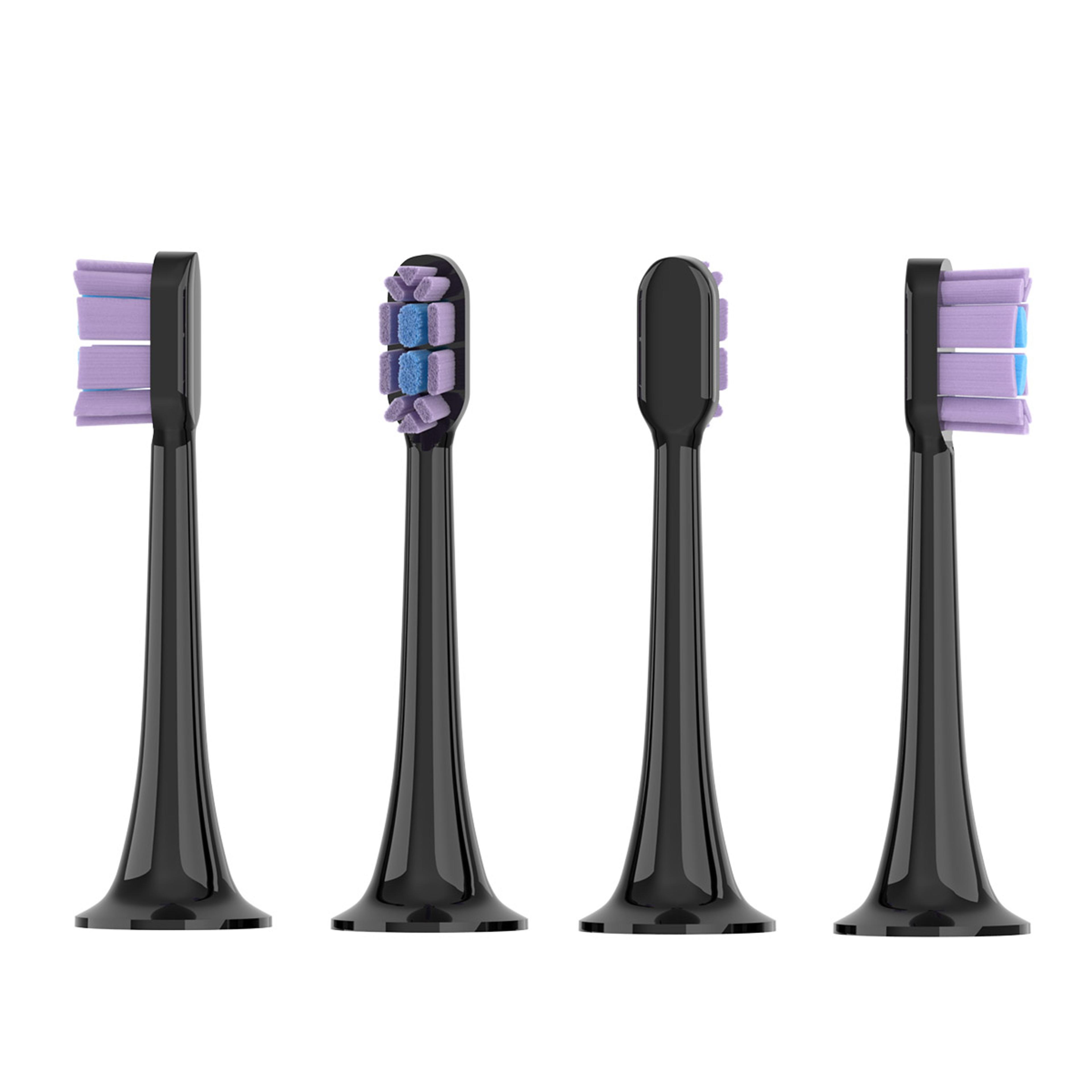 sonic electric toothbrush replacement brush heads with soft bristles and protective caps 5 or 10 pack