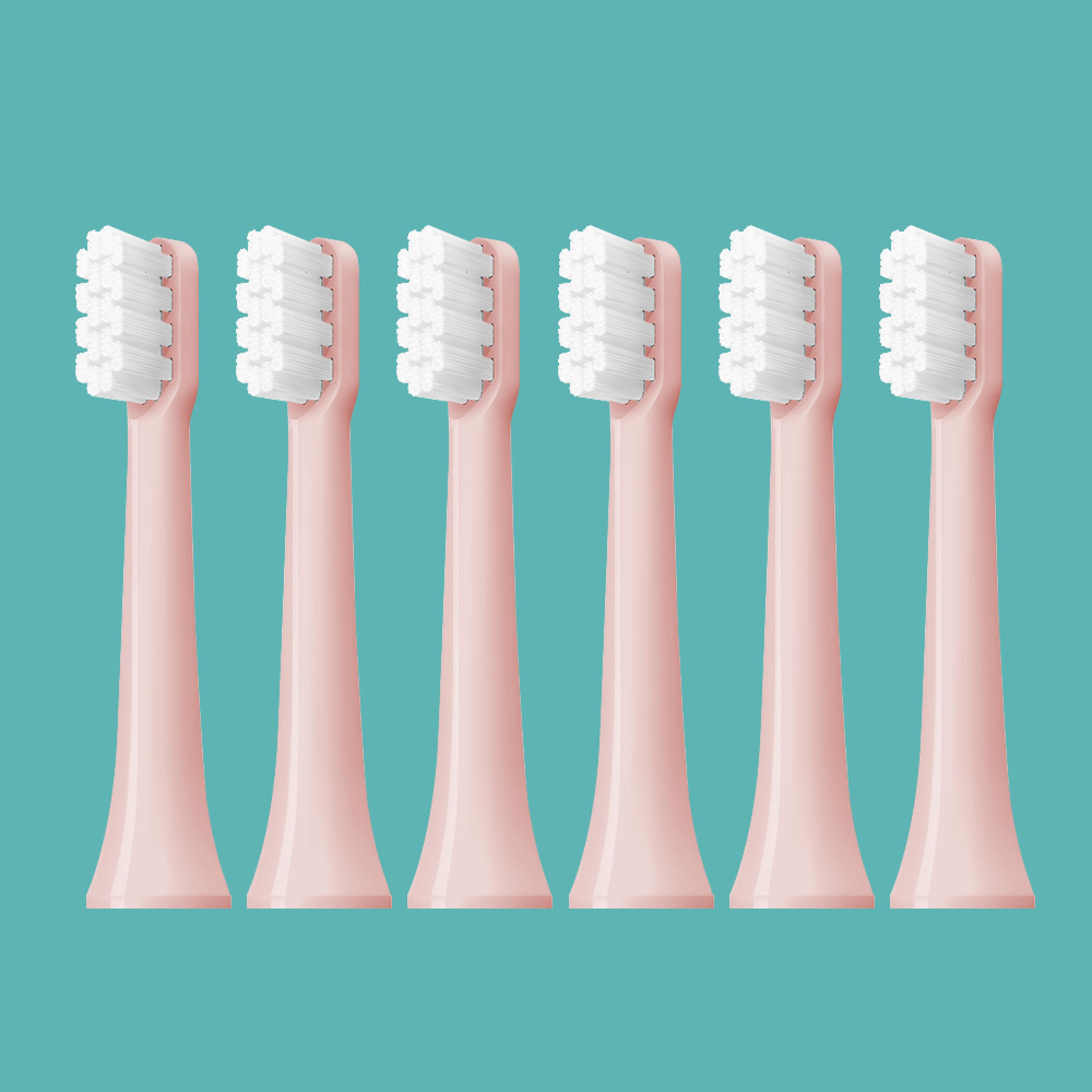 electric toothbrush replacement heads with soft bristles 6 pack compatible with sonic t100