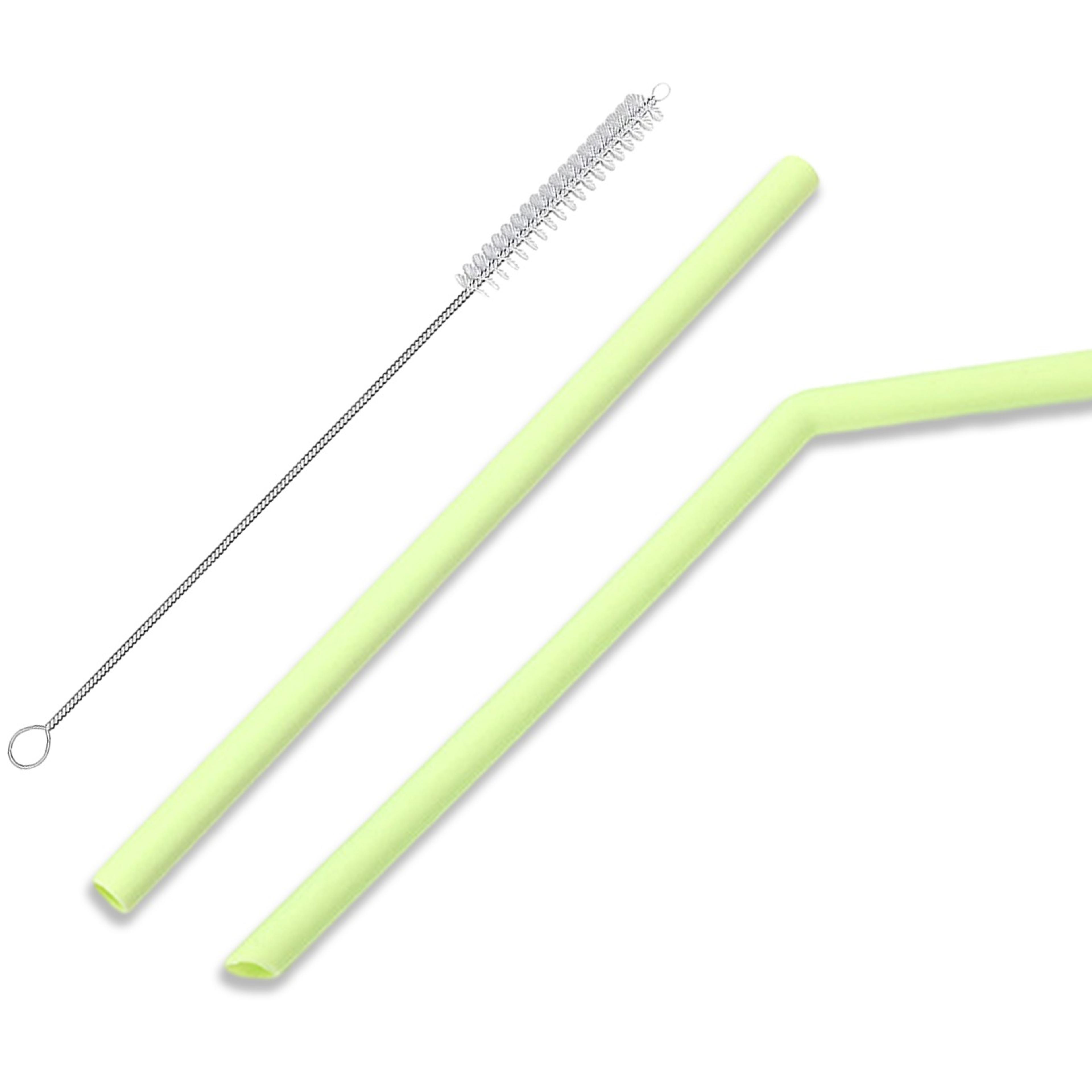reusable colorful silicone straws heat resistant scratch resistant bubble tea drinking straws